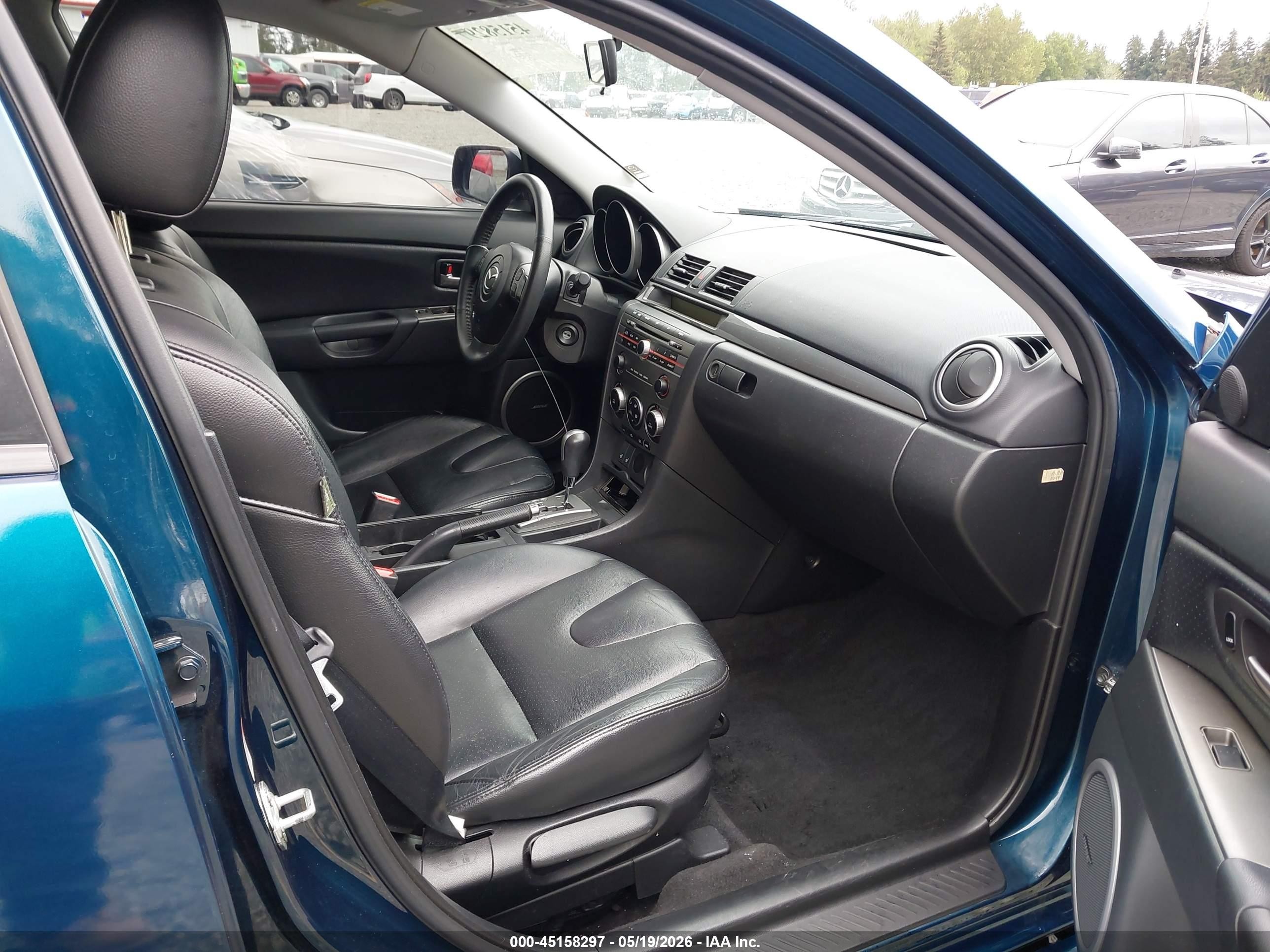 2007 Mazda Mazda3 S Grand Touring Blue vin: JM1BK343X71744864