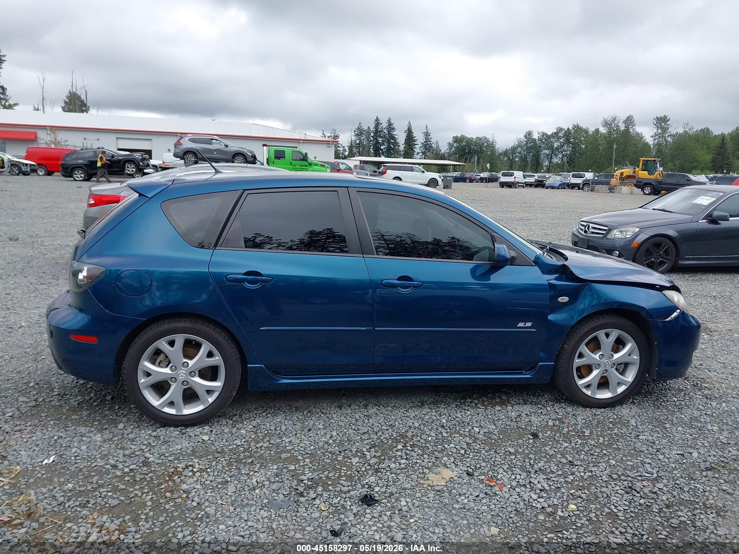 2007 Mazda Mazda3 S Grand Touring Blue vin: JM1BK343X71744864