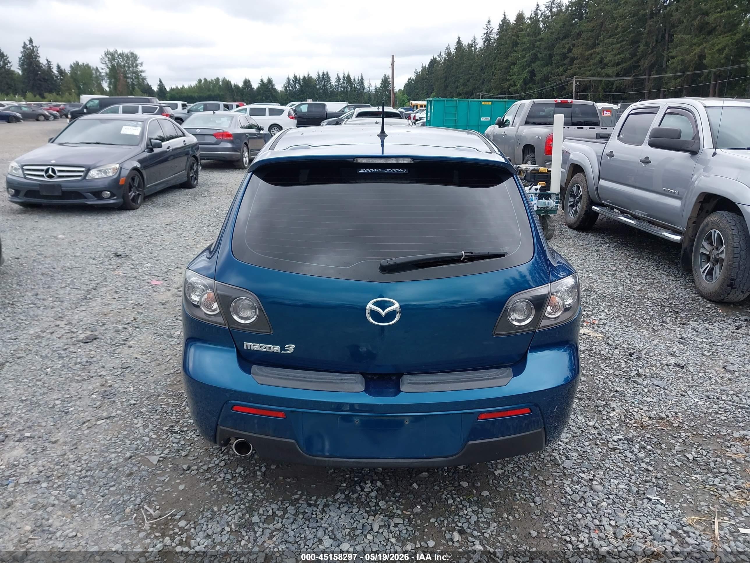 2007 Mazda Mazda3 S Grand Touring Blue vin: JM1BK343X71744864