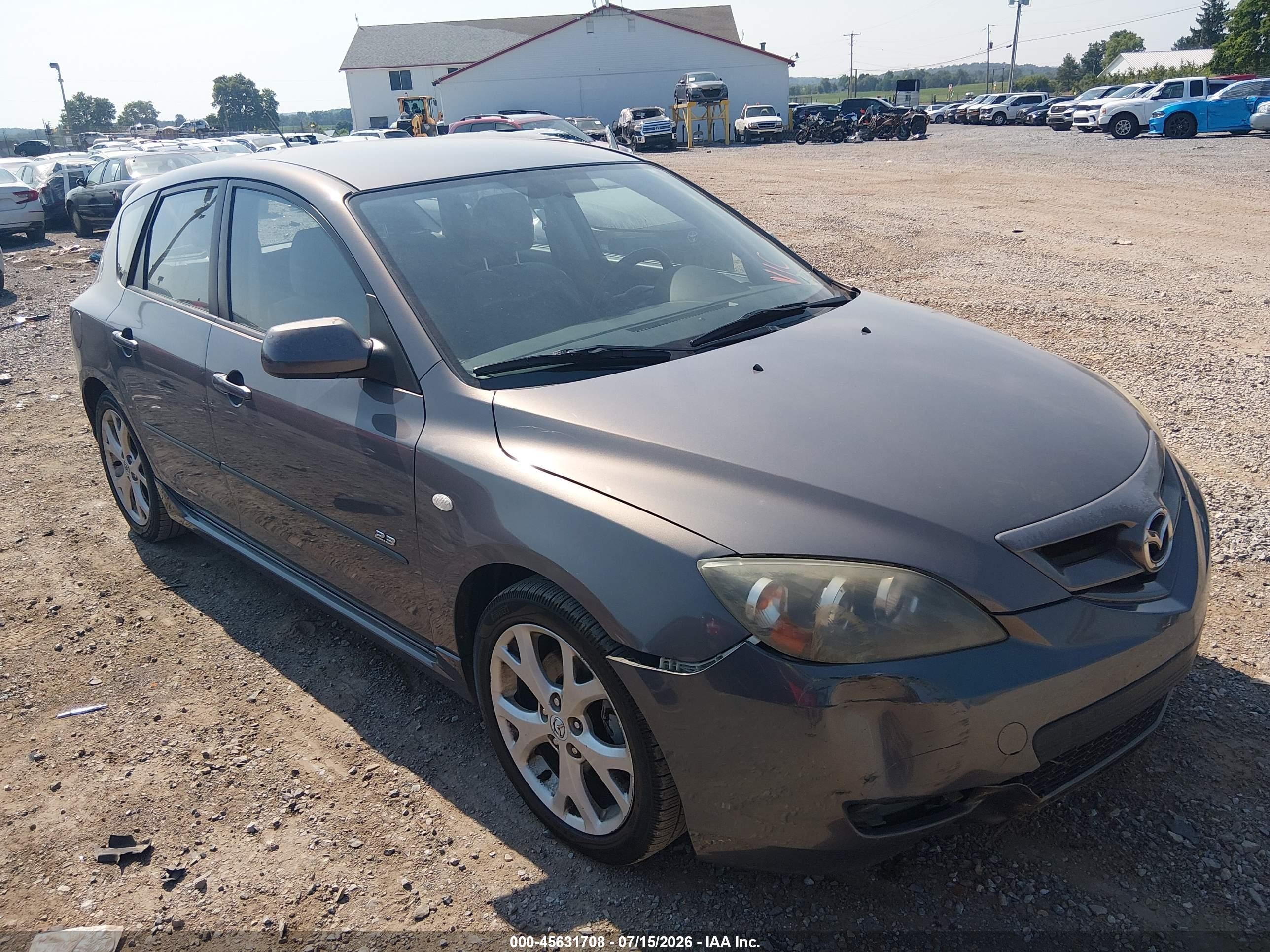 2008 Mazda Mazda3 S Sport Blue vin: JM1BK344081827519