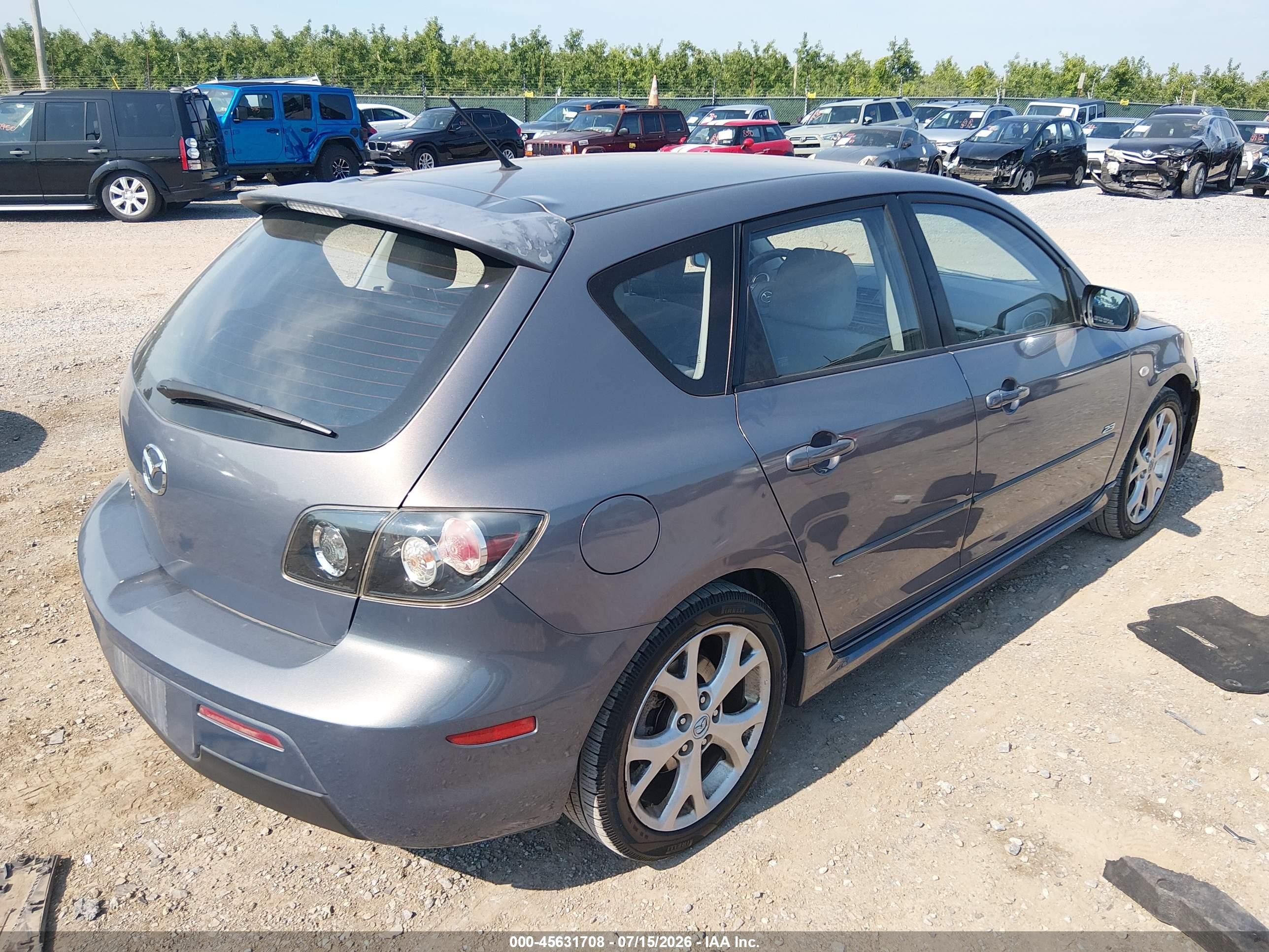 2008 Mazda Mazda3 S Sport Blue vin: JM1BK344081827519