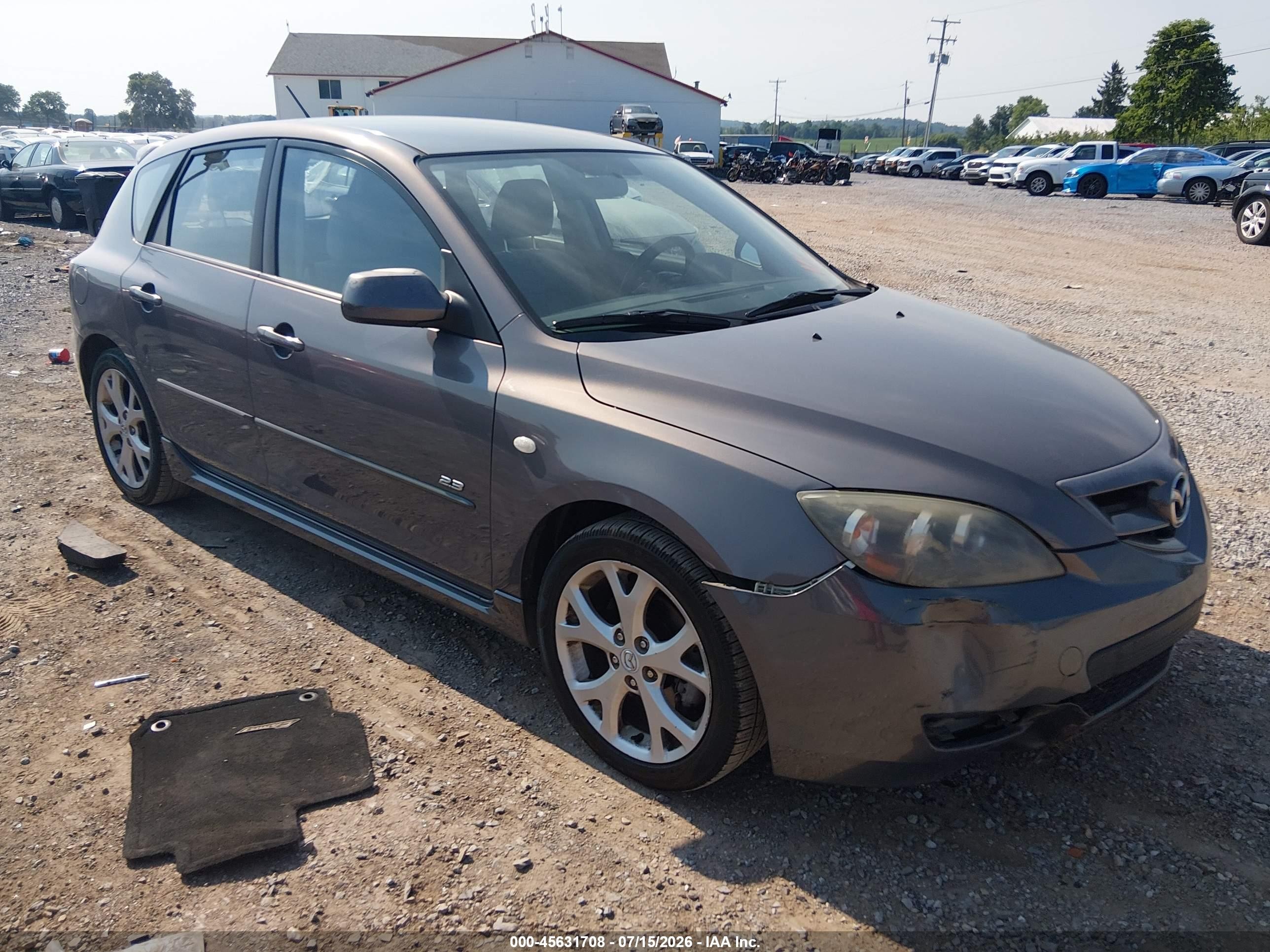 2008 Mazda Mazda3 S Sport Blue vin: JM1BK344081827519
