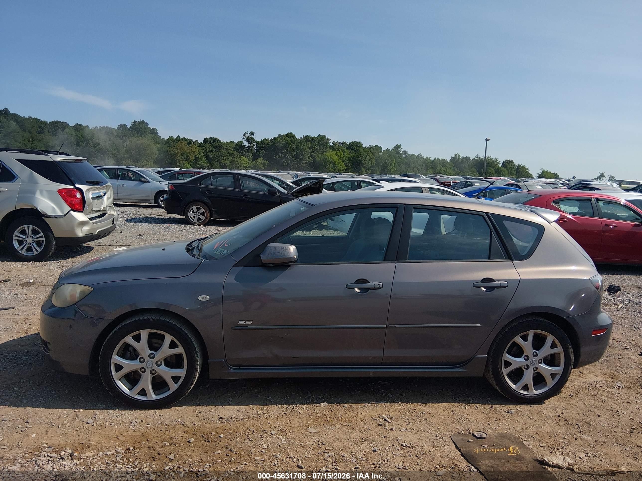 2008 Mazda Mazda3 S Sport Blue vin: JM1BK344081827519