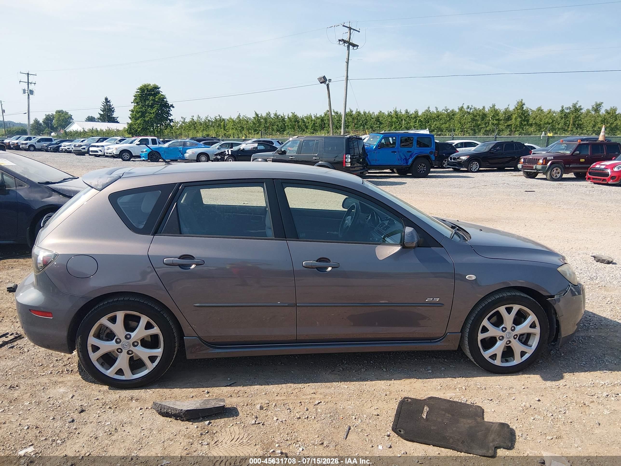 2008 Mazda Mazda3 S Sport Blue vin: JM1BK344081827519