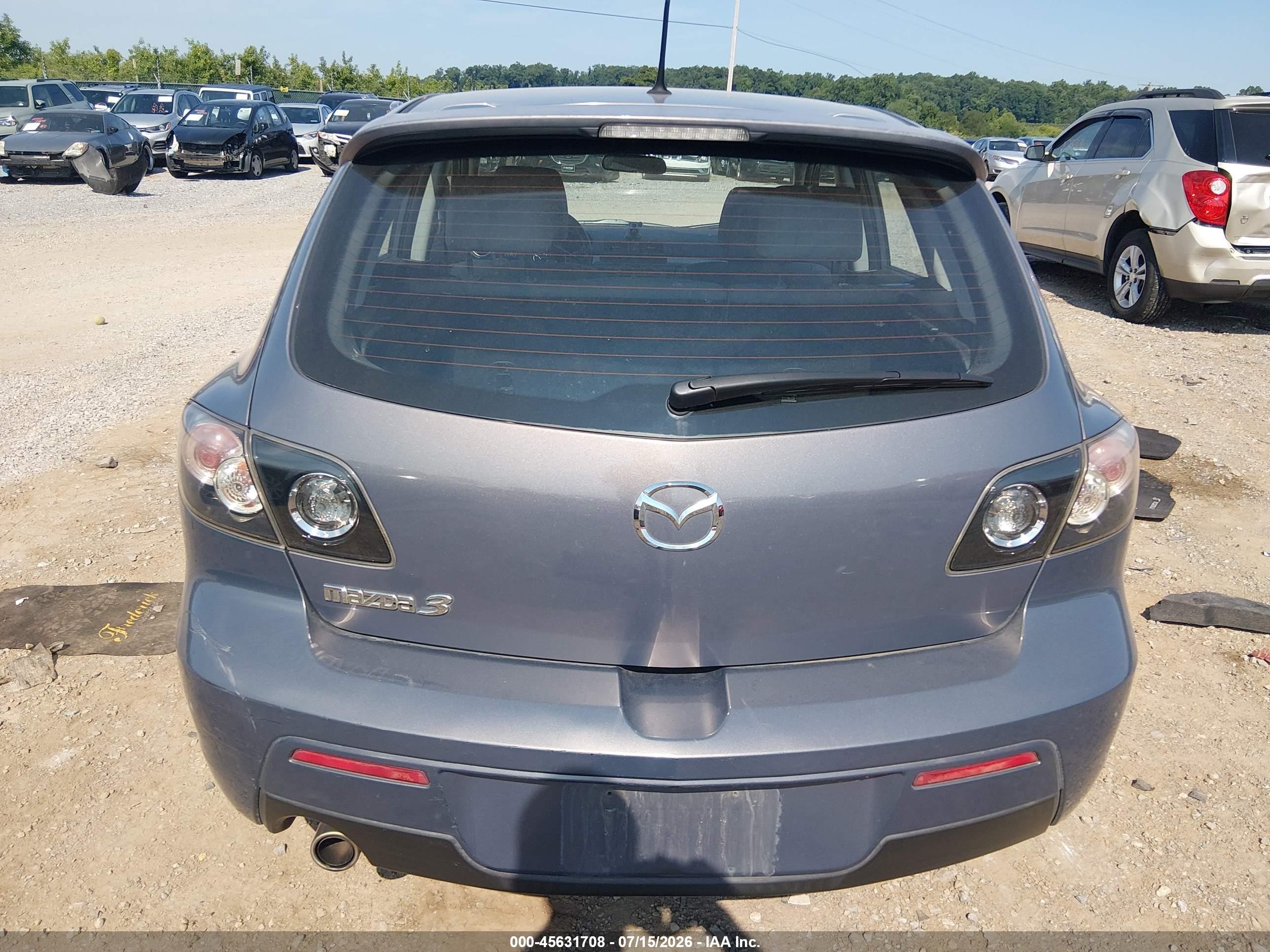 2008 Mazda Mazda3 S Sport Blue vin: JM1BK344081827519