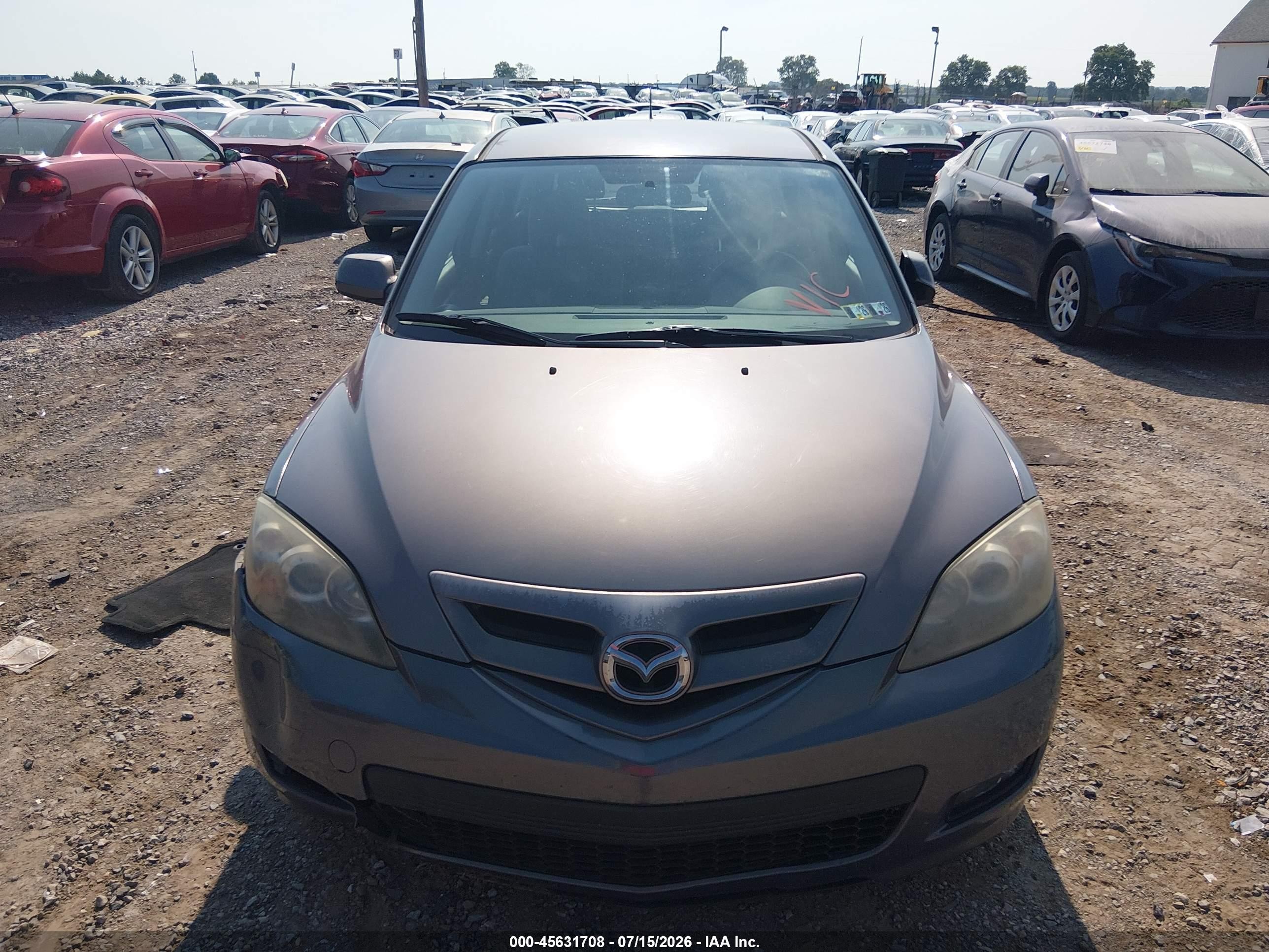 2008 Mazda Mazda3 S Sport Blue vin: JM1BK344081827519