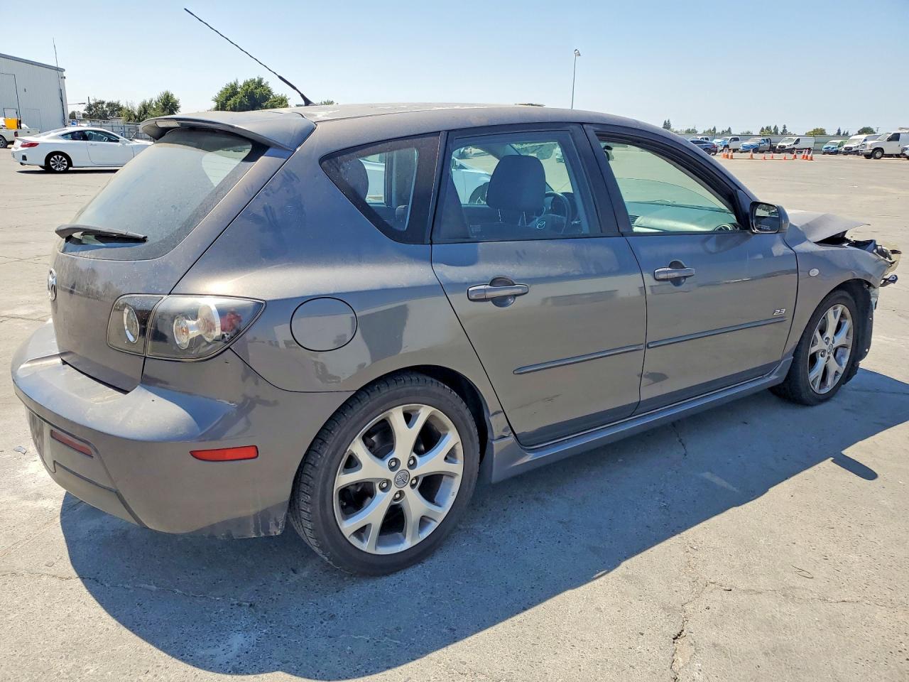 2008 Mazda 3 Hatchback Серый vin: JM1BK344081838407