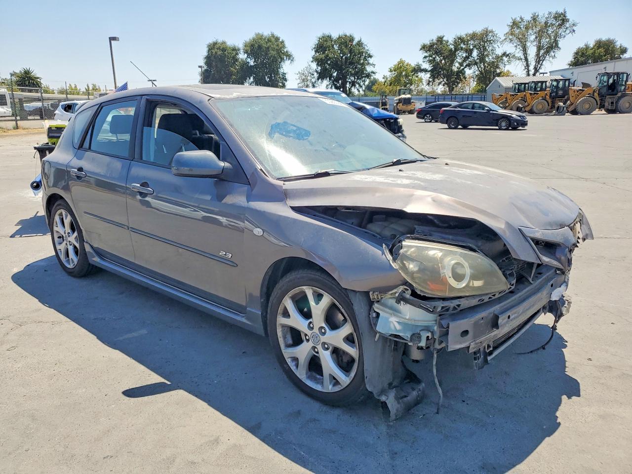 2008 Mazda 3 Hatchback Серый vin: JM1BK344081838407