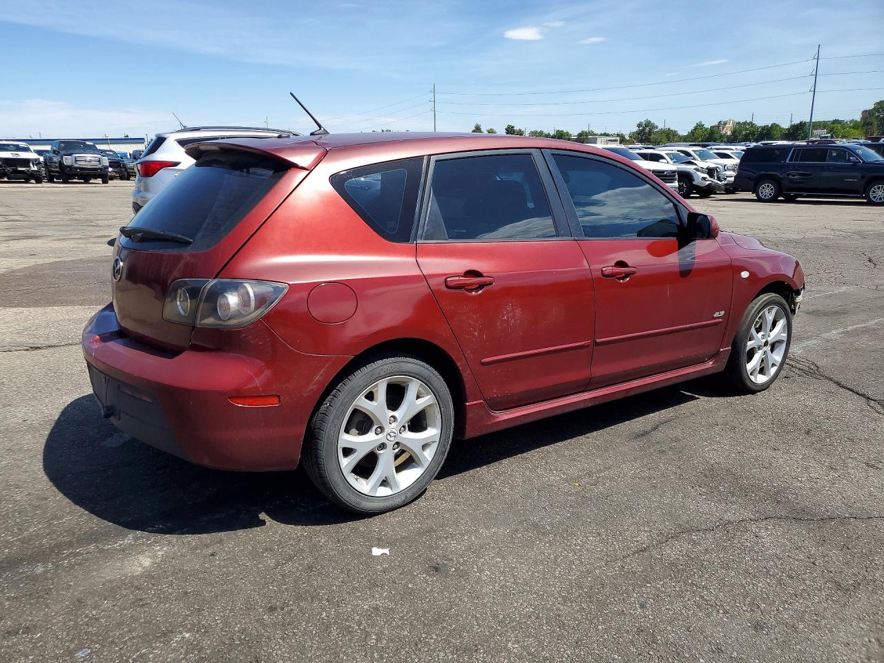 2009 Mazda 3 S Burgundy vin: JM1BK344091233904