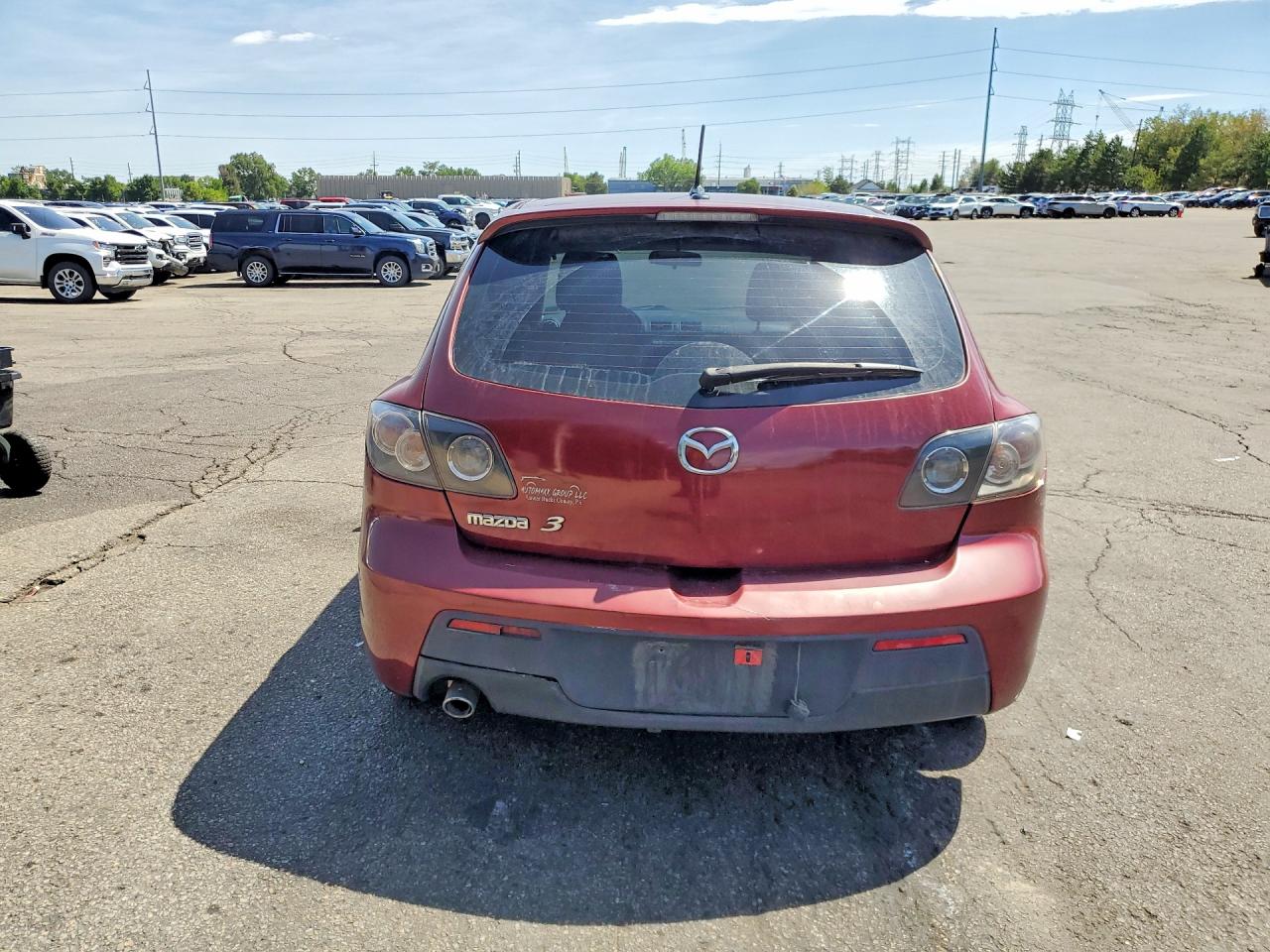 2009 Mazda 3 S Burgundy vin: JM1BK344091233904
