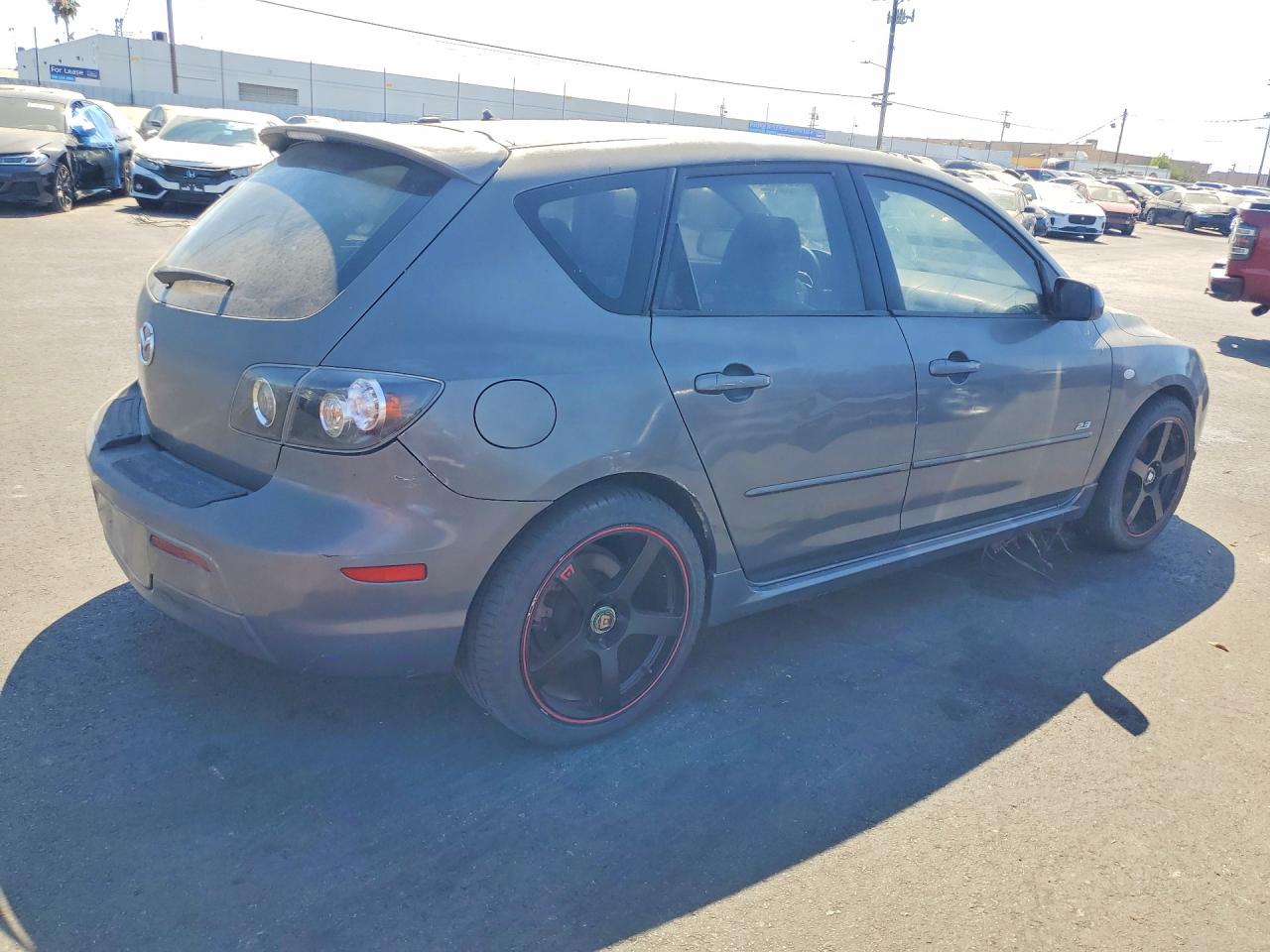 2007 Mazda 3 Hatchback Gray vin: JM1BK344171672249