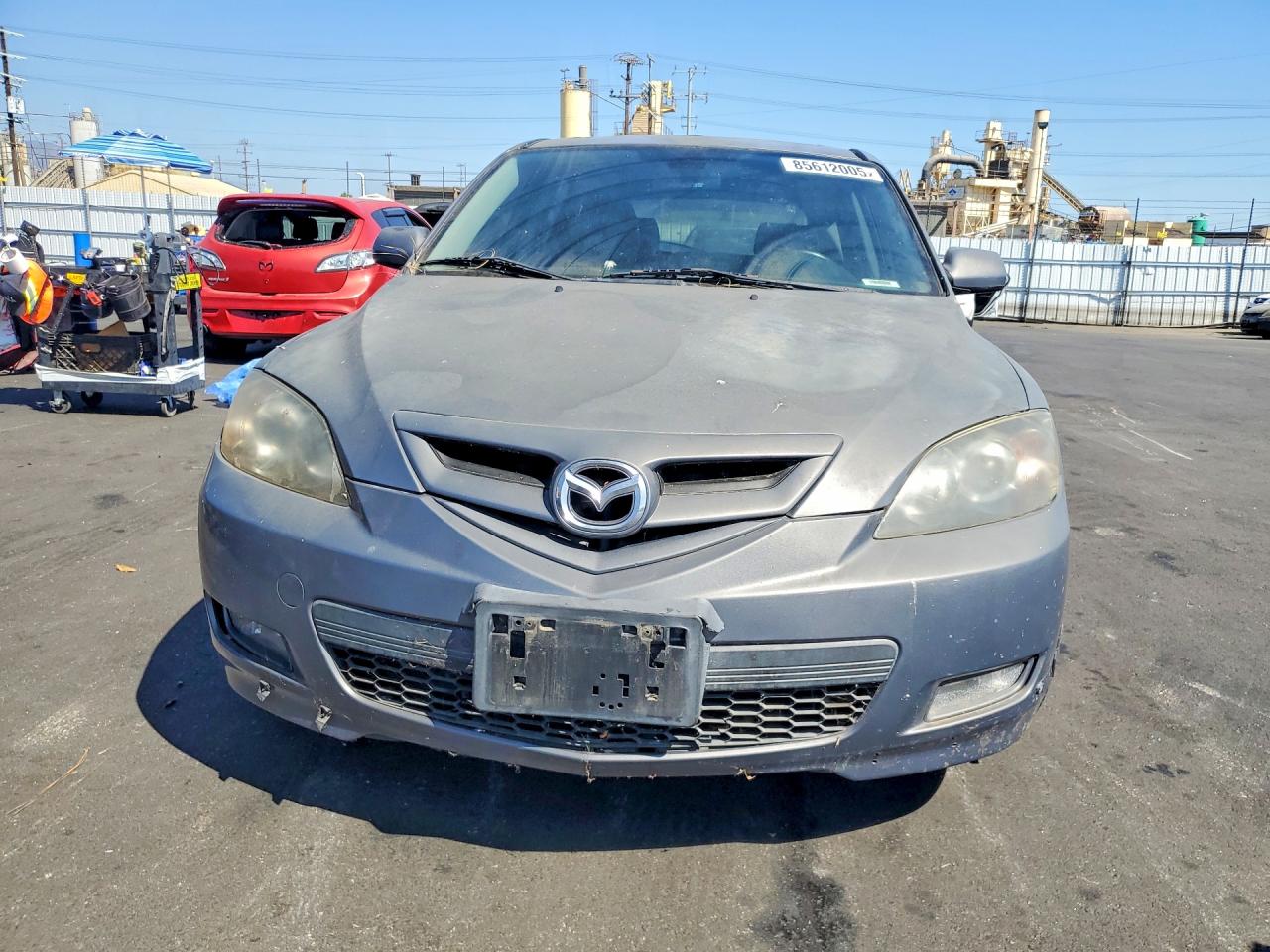 2007 Mazda 3 Hatchback Gray vin: JM1BK344171672249