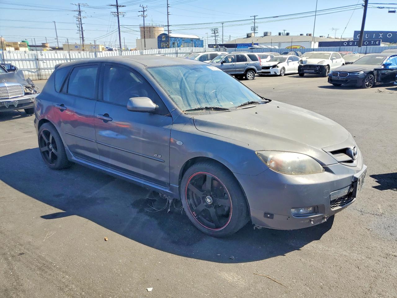2007 Mazda 3 Hatchback Gray vin: JM1BK344171672249