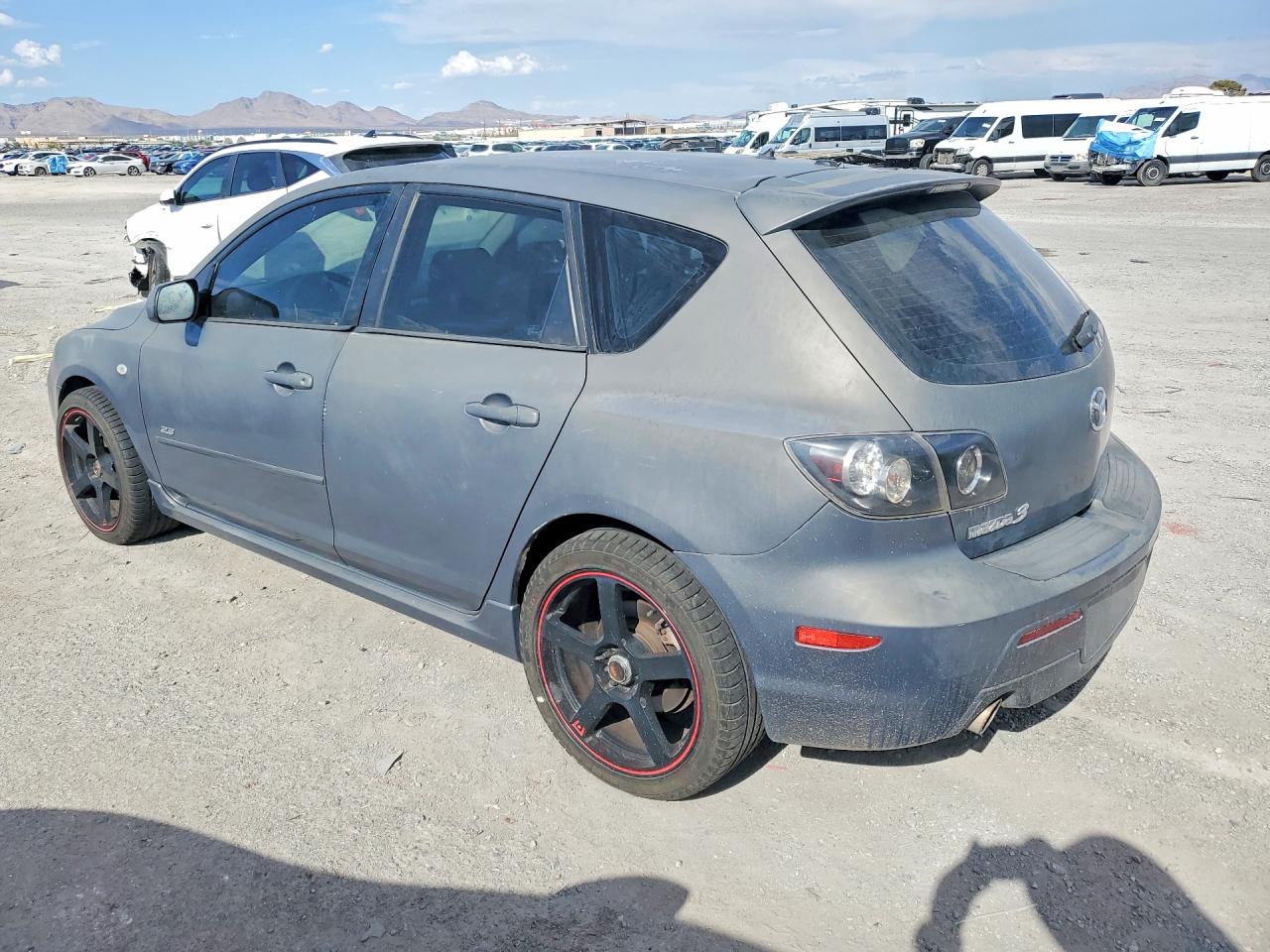 2007 Mazda 3 Hatchback Gray vin: JM1BK344171672249