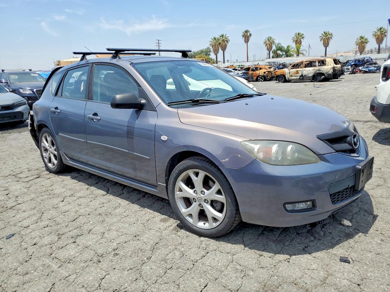 2007 Mazda 3 Hatchback Gray vin: JM1BK344171772643