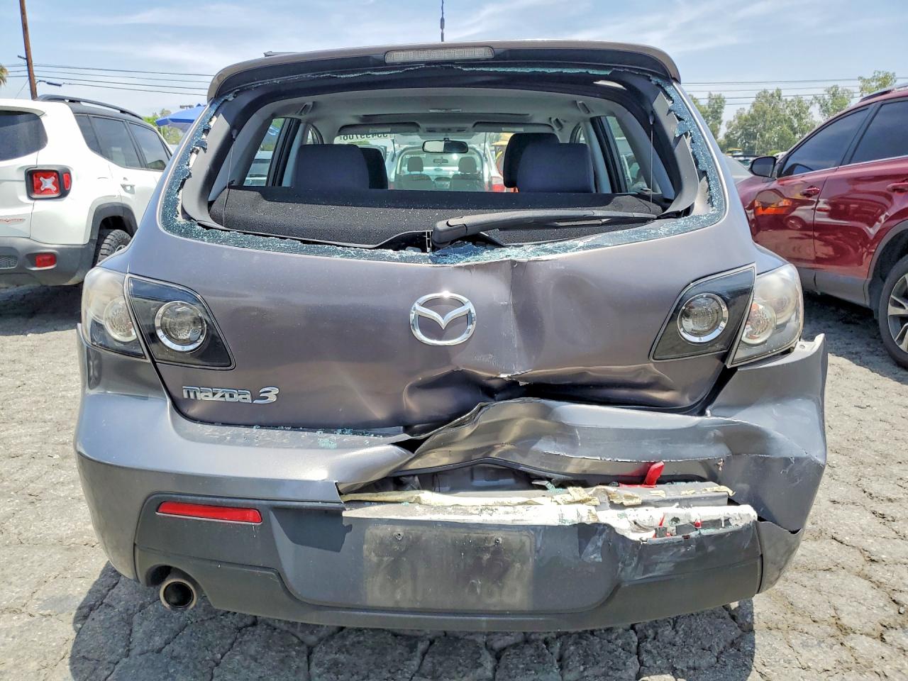 2007 Mazda 3 Hatchback Gray vin: JM1BK344171772643