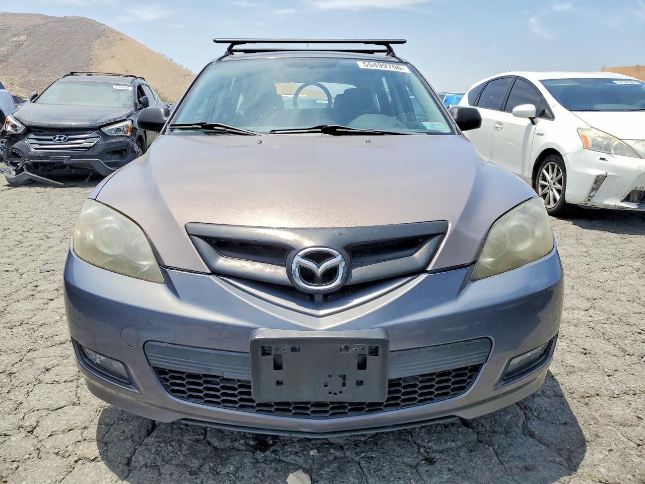 2007 Mazda 3 Hatchback Gray vin: JM1BK344171772643