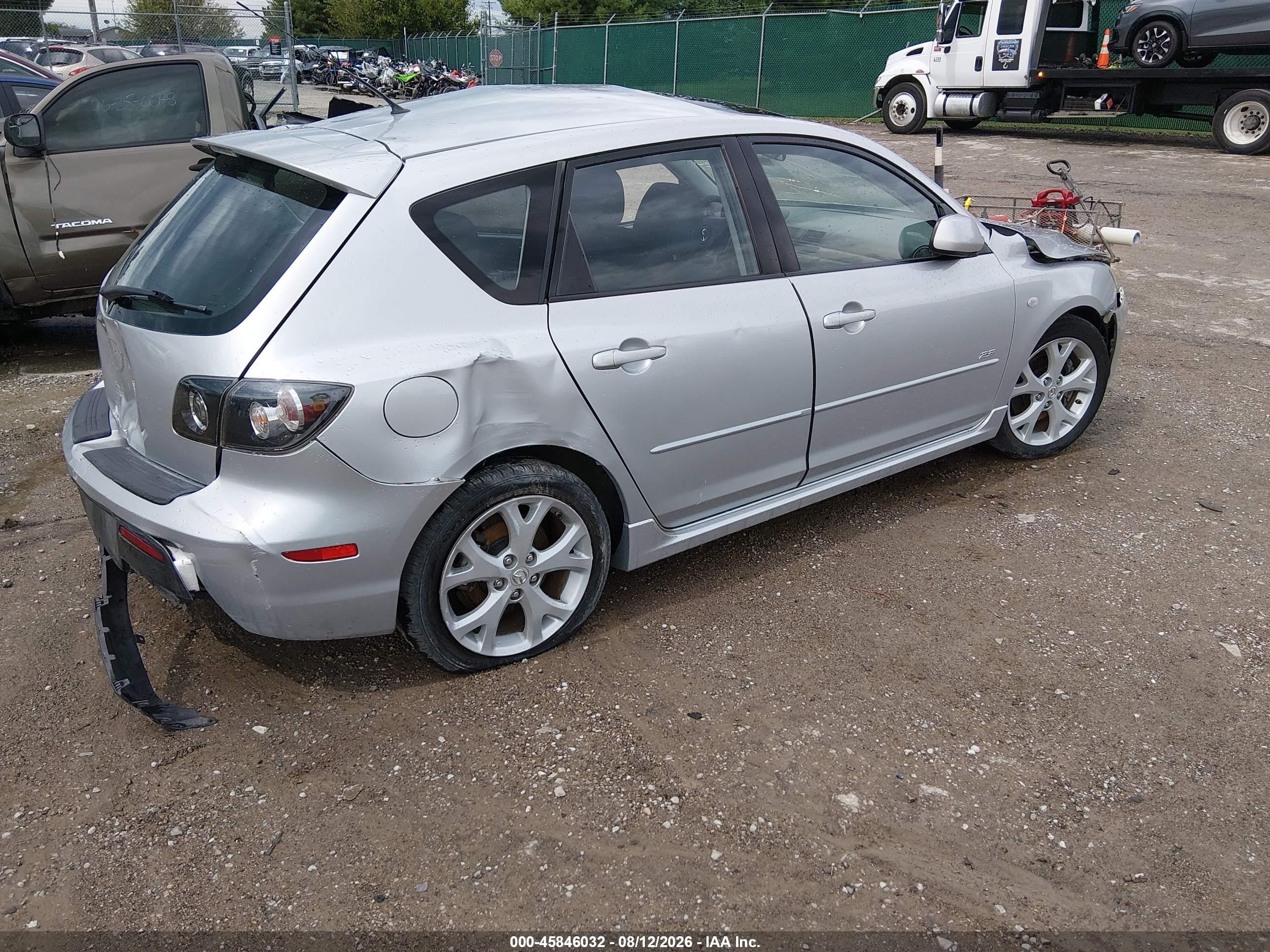 2008 Mazda Mazda3 S Touring Silver vin: JM1BK344181797608