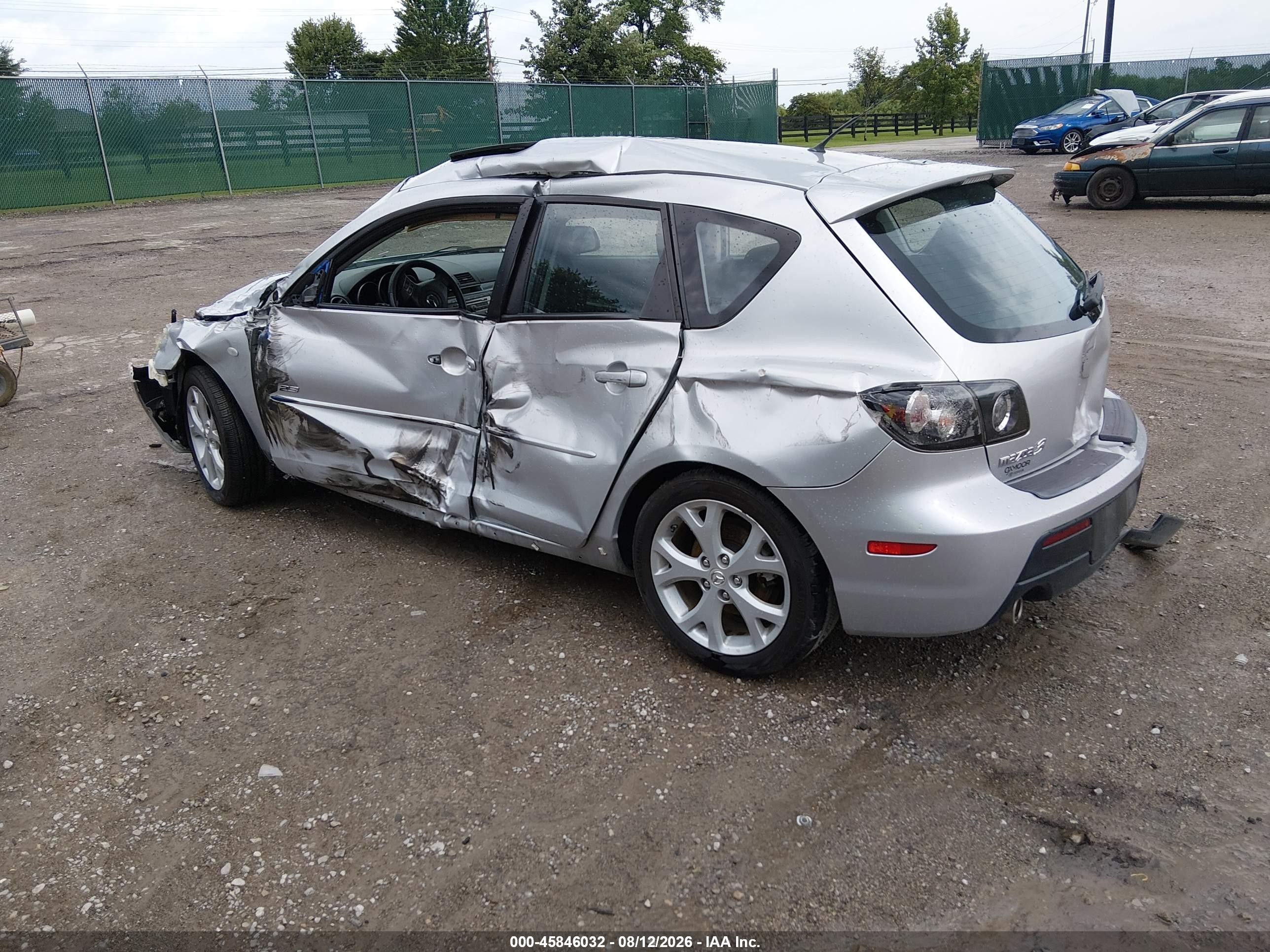 2008 Mazda Mazda3 S Touring Silver vin: JM1BK344181797608