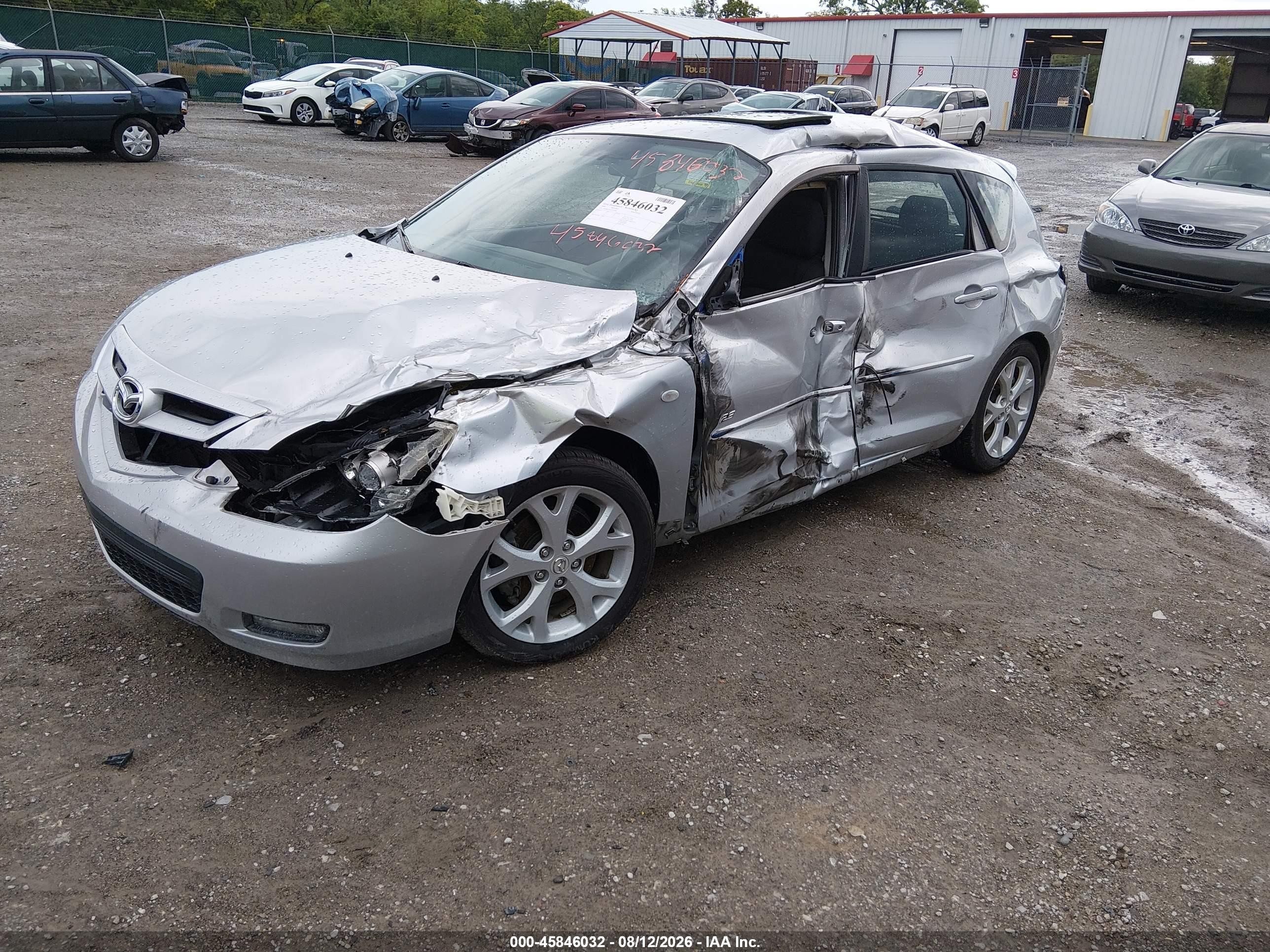 2008 Mazda Mazda3 S Touring Silver vin: JM1BK344181797608