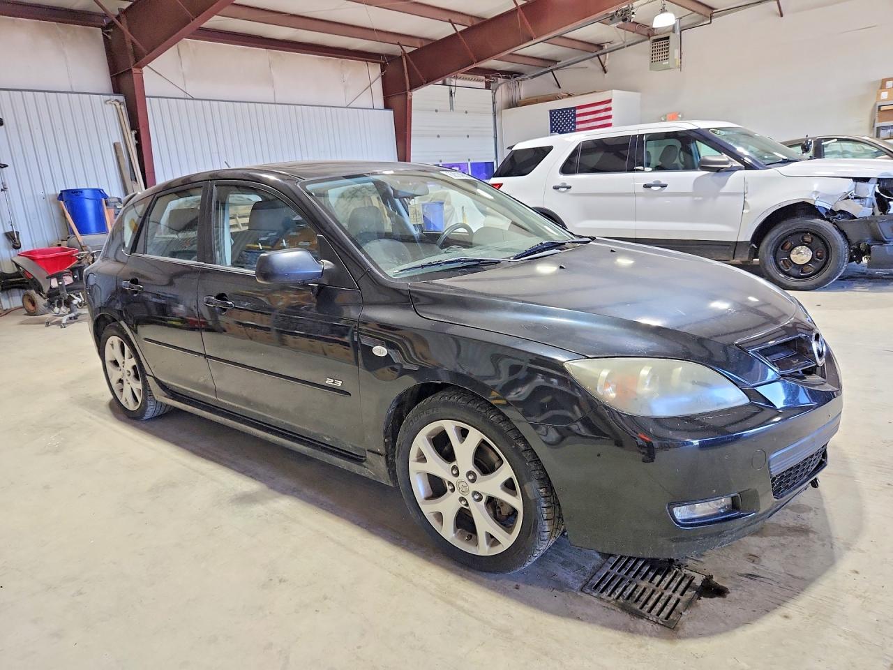 2009 Mazda 3 S Black vin: JM1BK344191233457