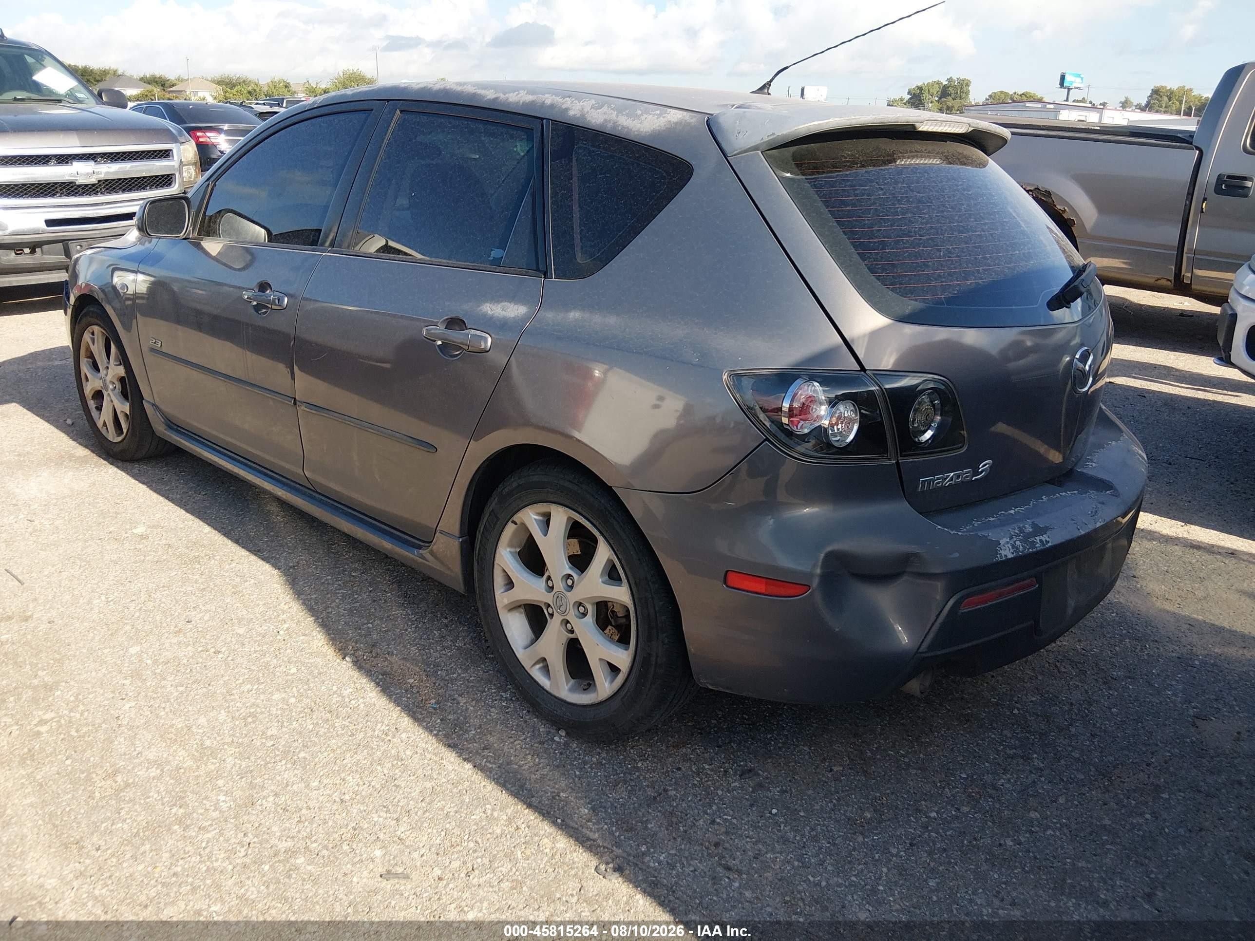 2008 Mazda Mazda3 S Sport Серый vin: JM1BK344281839820