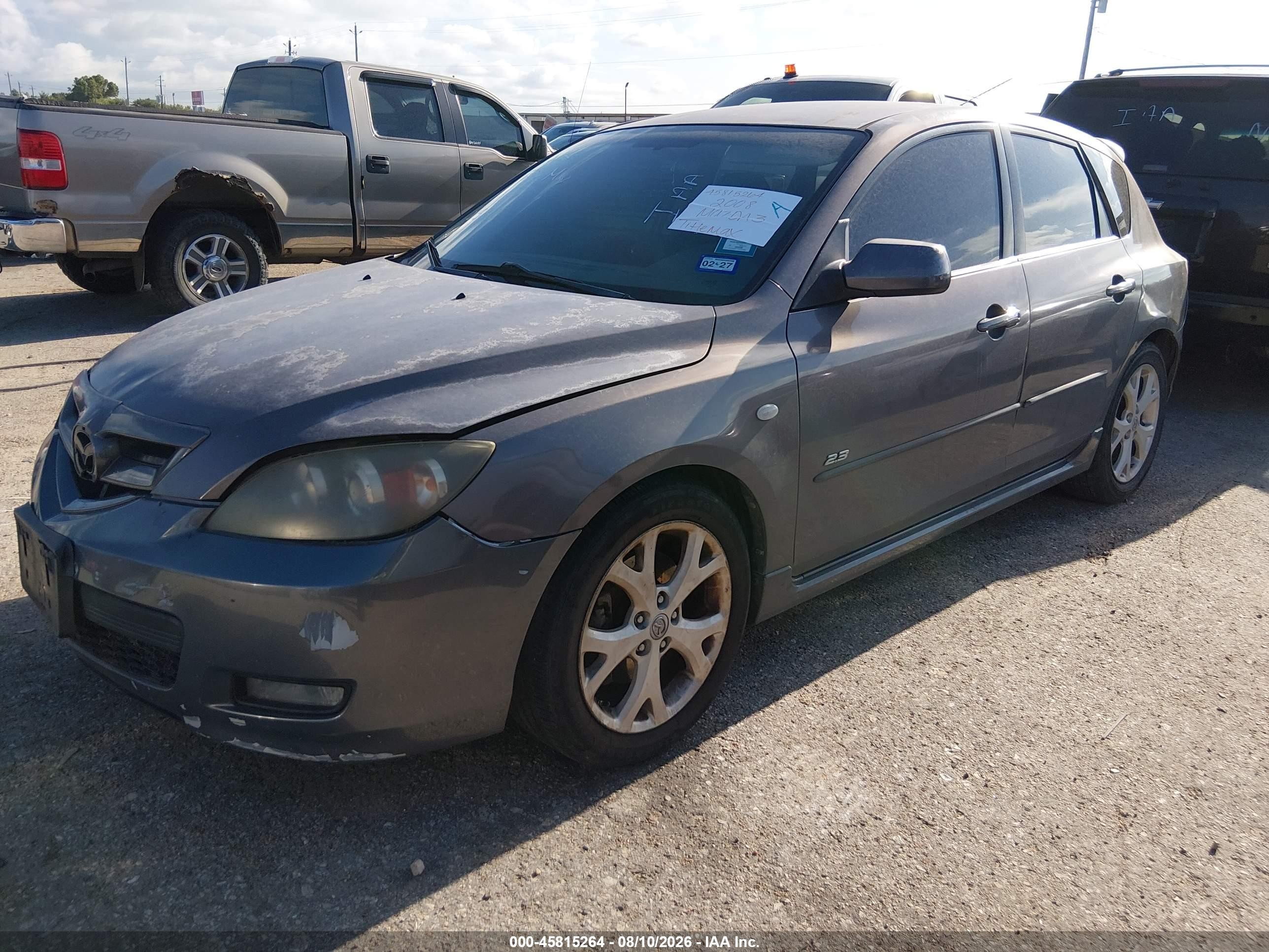 2008 Mazda Mazda3 S Sport Серый vin: JM1BK344281839820