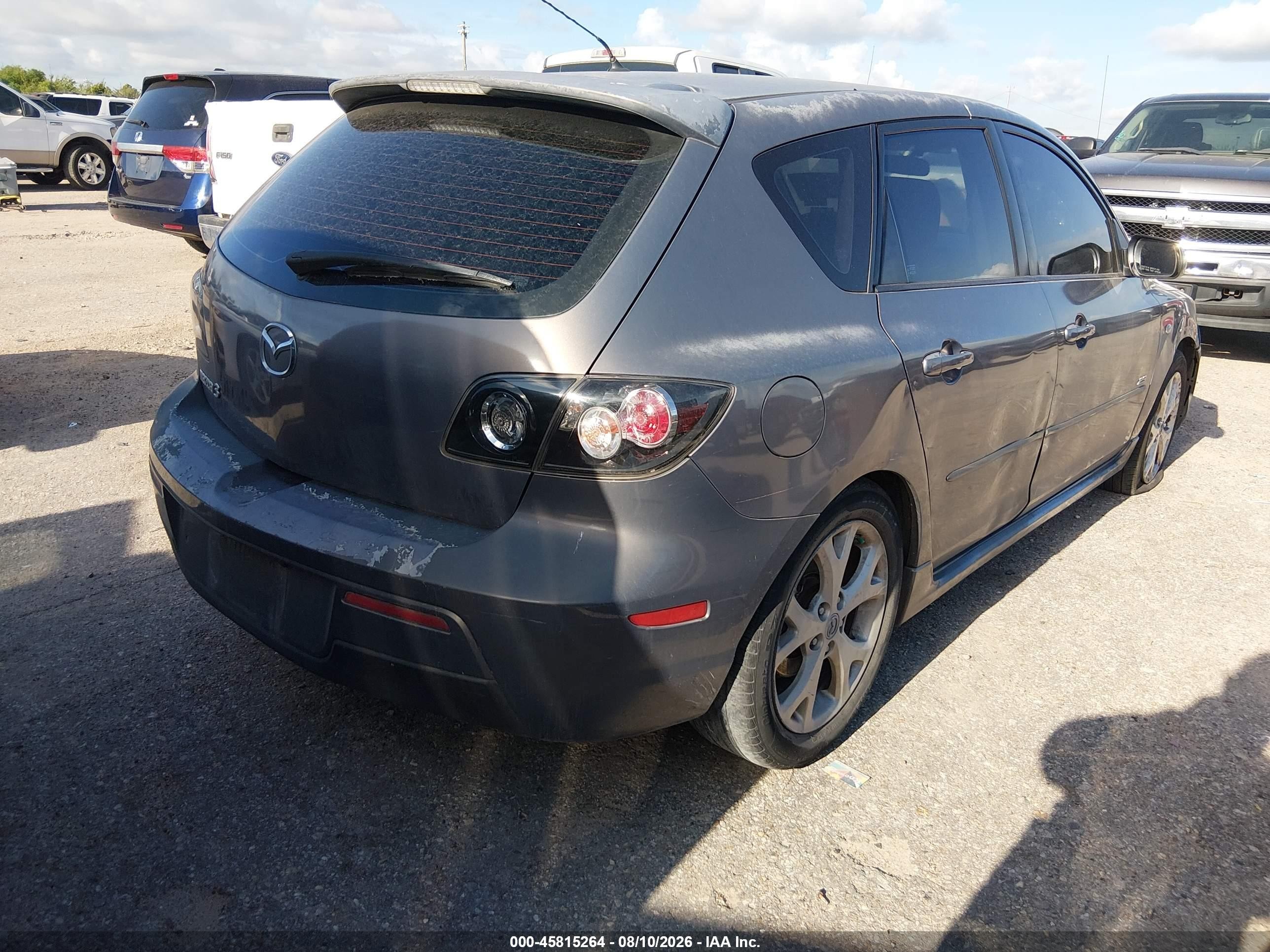 2008 Mazda Mazda3 S Sport Серый vin: JM1BK344281839820