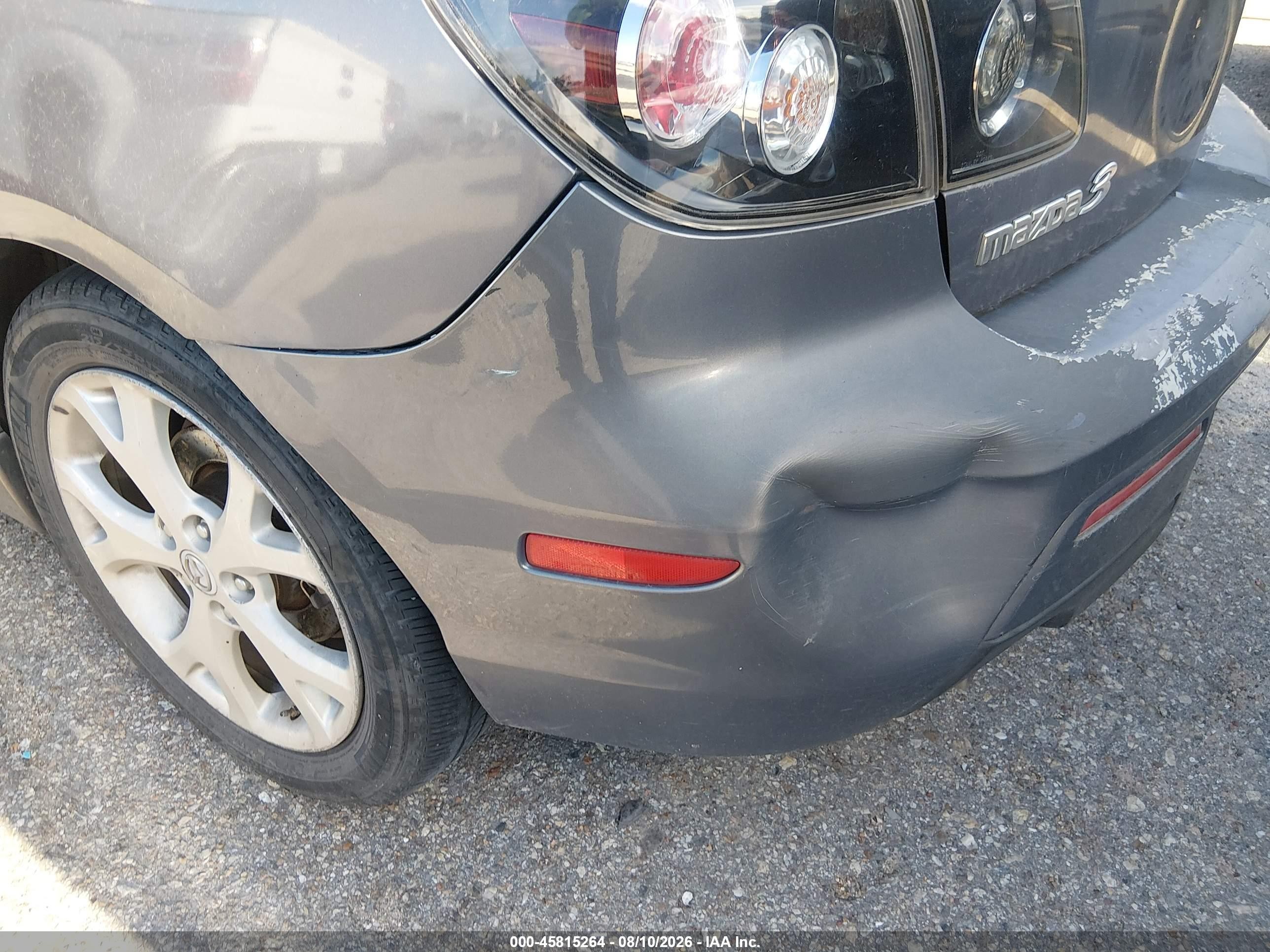 2008 Mazda Mazda3 S Sport Серый vin: JM1BK344281839820
