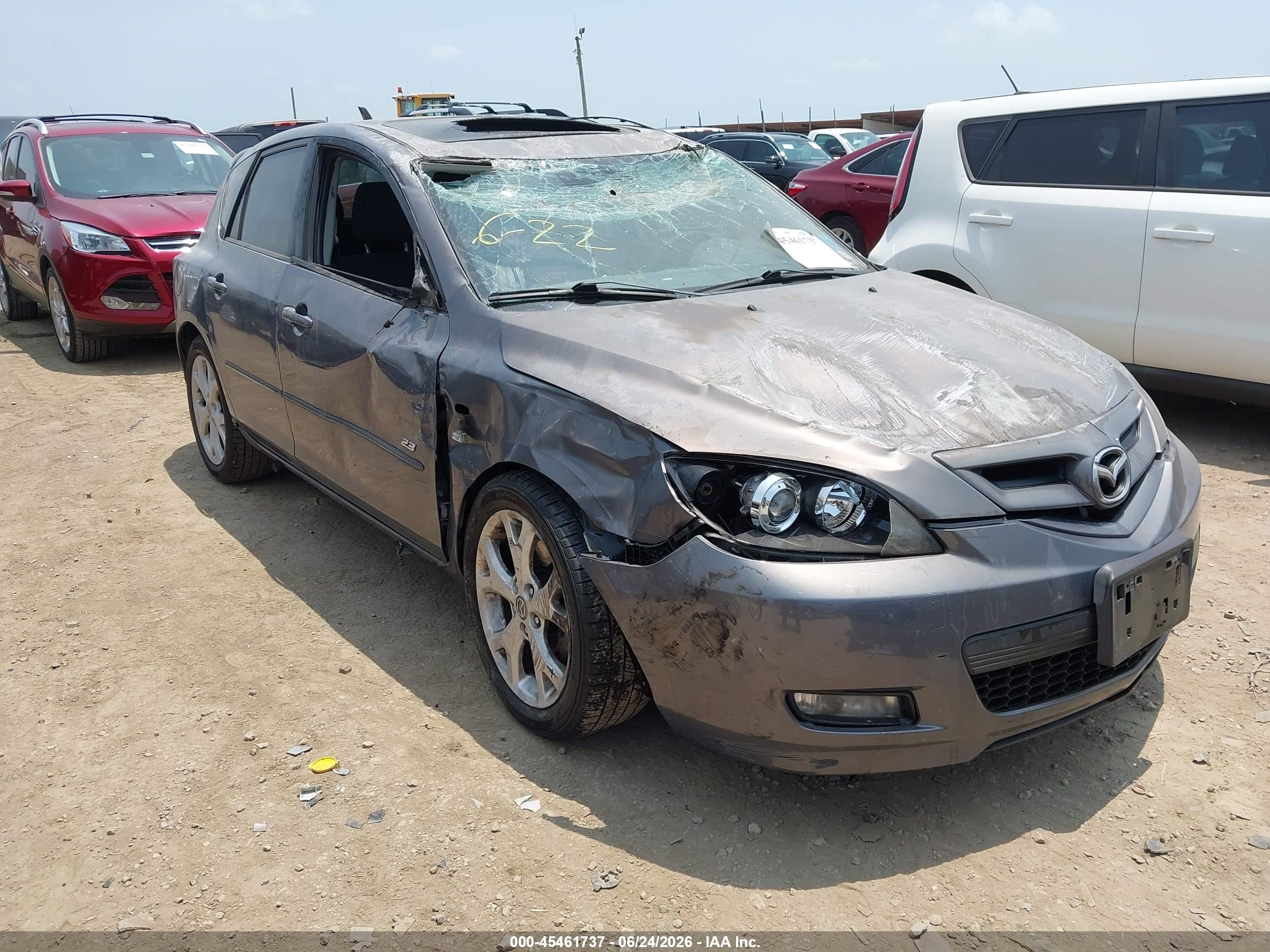 2008 Mazda Mazda3 S Sport Gray vin: JM1BK344281866578