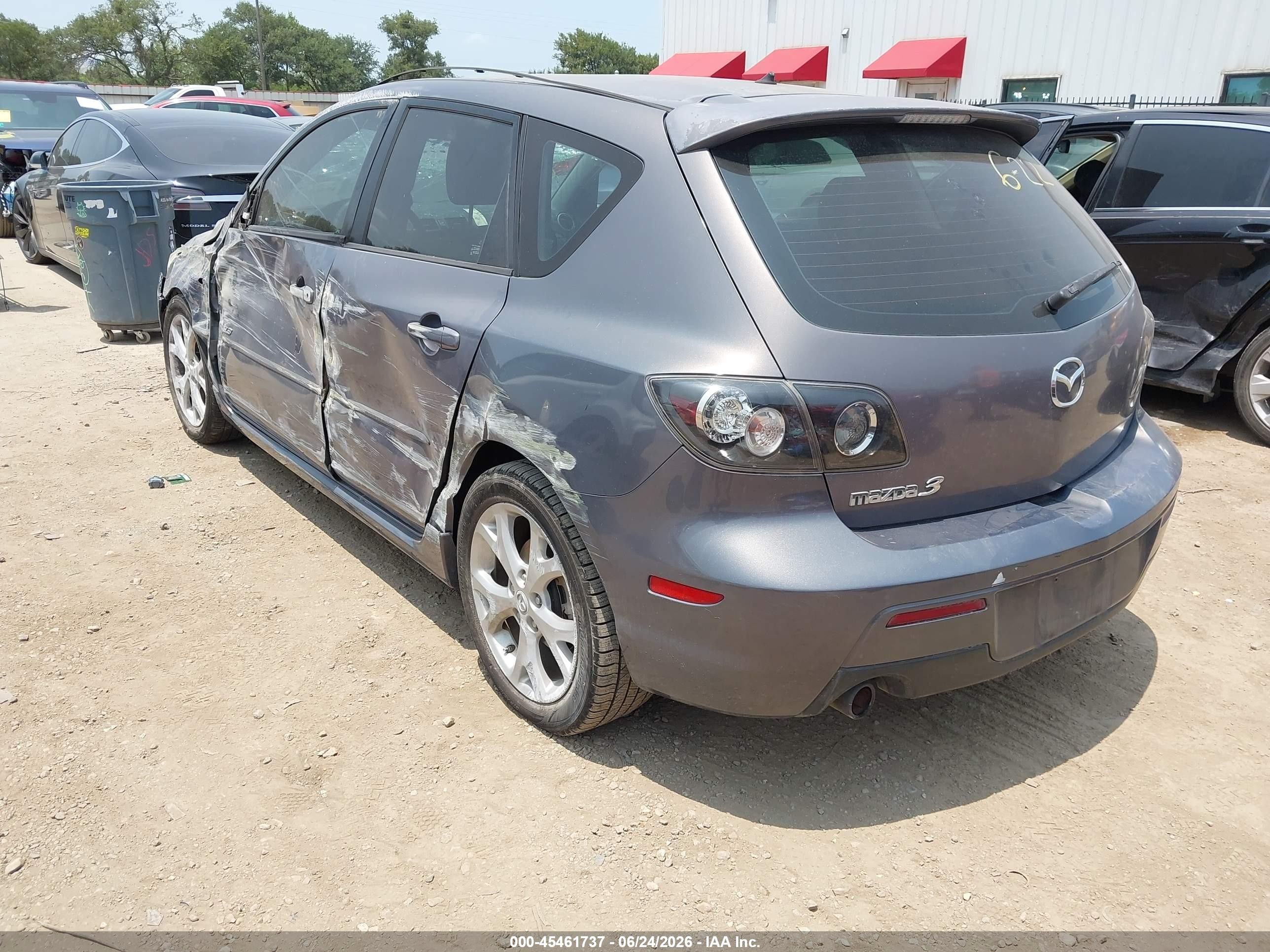 2008 Mazda Mazda3 S Sport Gray vin: JM1BK344281866578