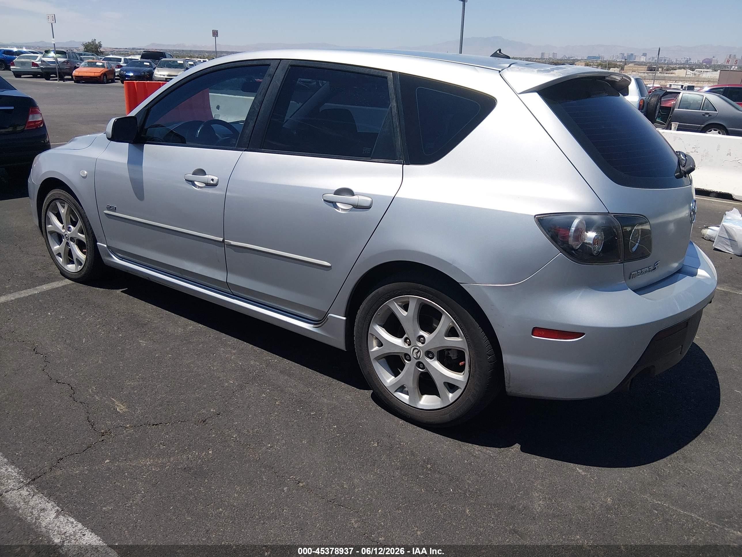 2008 Mazda Mazda3   Silver vin: JM1BK344381122195