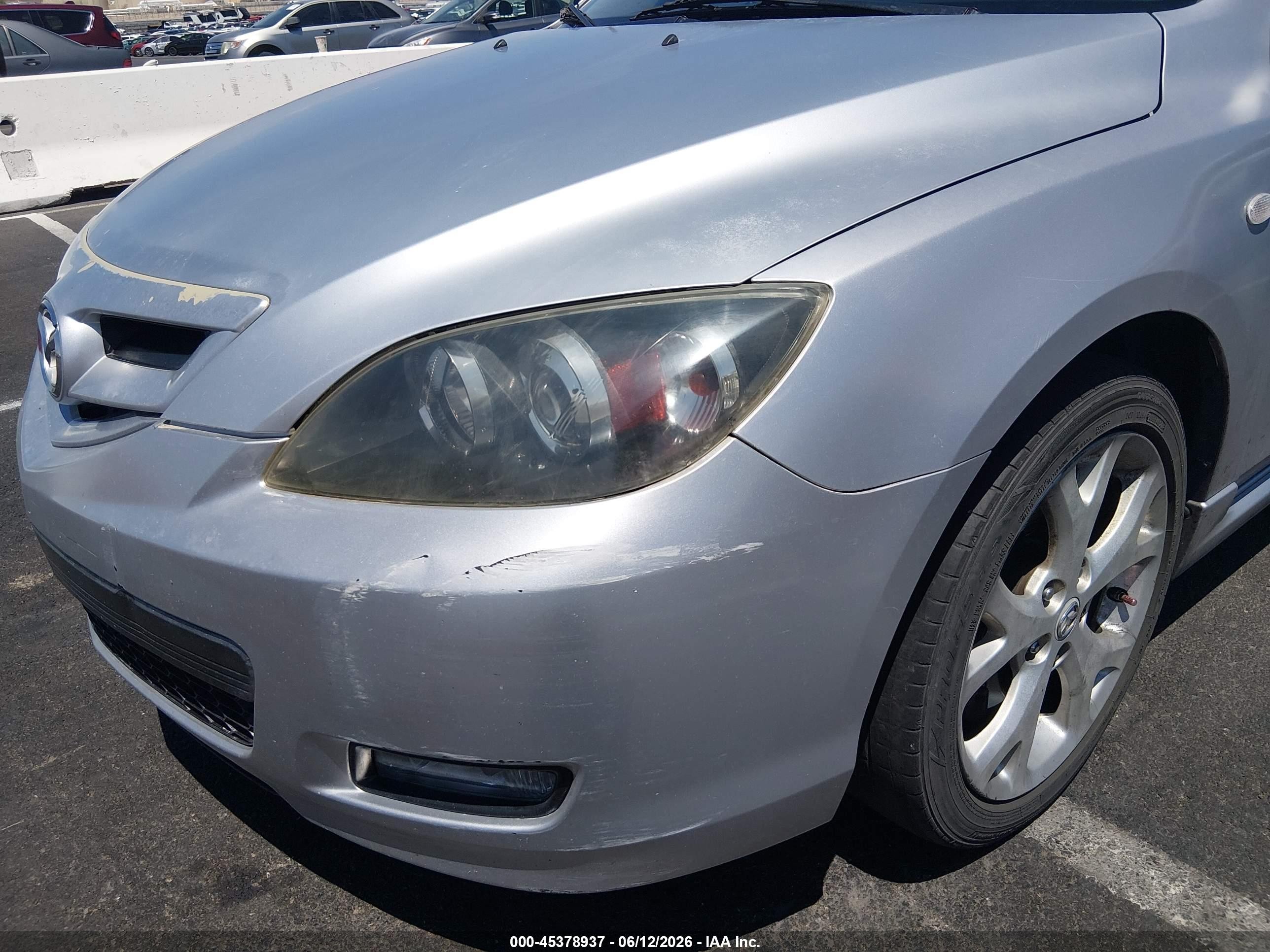 2008 Mazda Mazda3   Silver vin: JM1BK344381122195