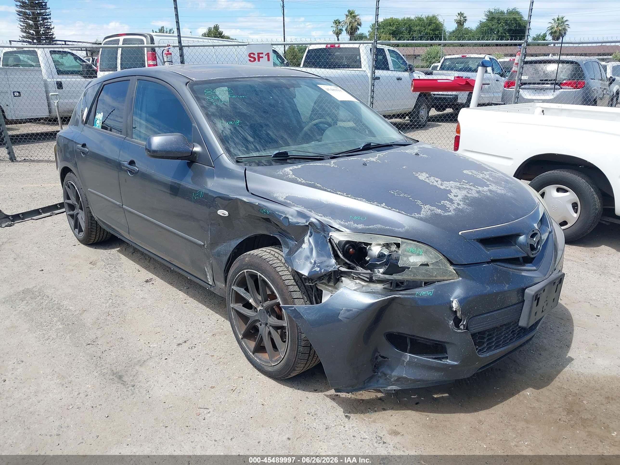 2009 Mazda Mazda3 S Sport Gray vin: JM1BK344391206809
