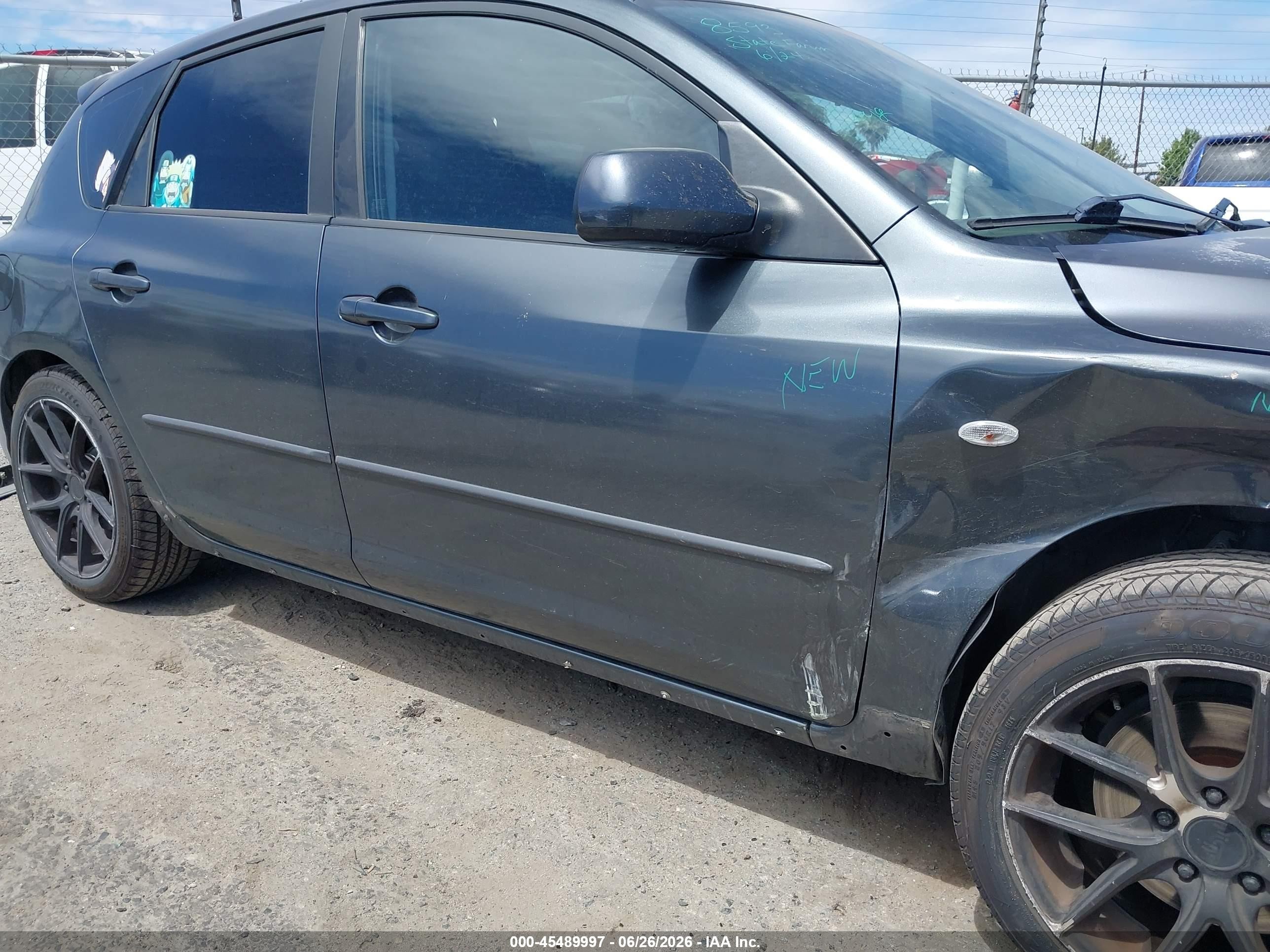 2009 Mazda Mazda3 S Sport Gray vin: JM1BK344391206809