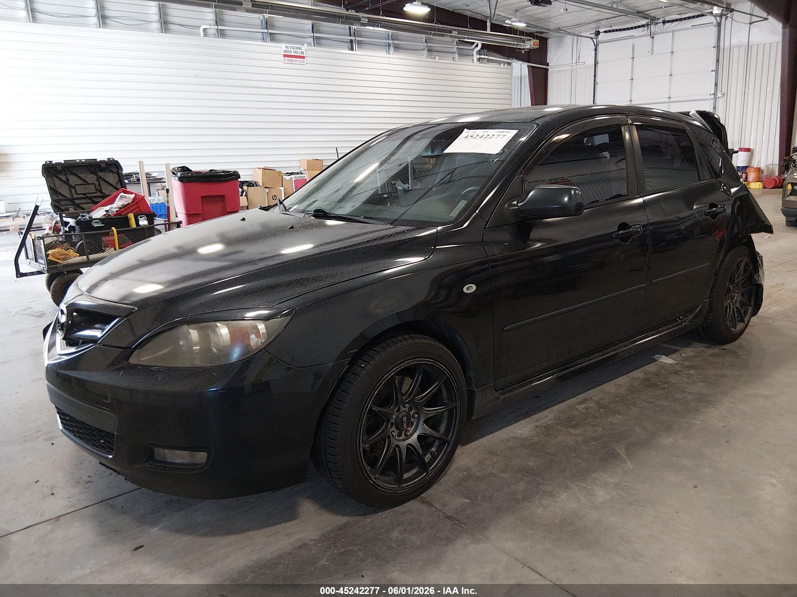 2009 Mazda Mazda3 S Grand Touring Черный vin: JM1BK344391238062