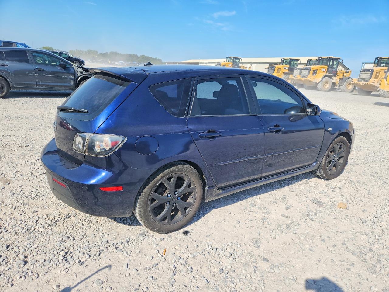 2008 Mazda 3 Hatchback Blue vin: JM1BK344481132895