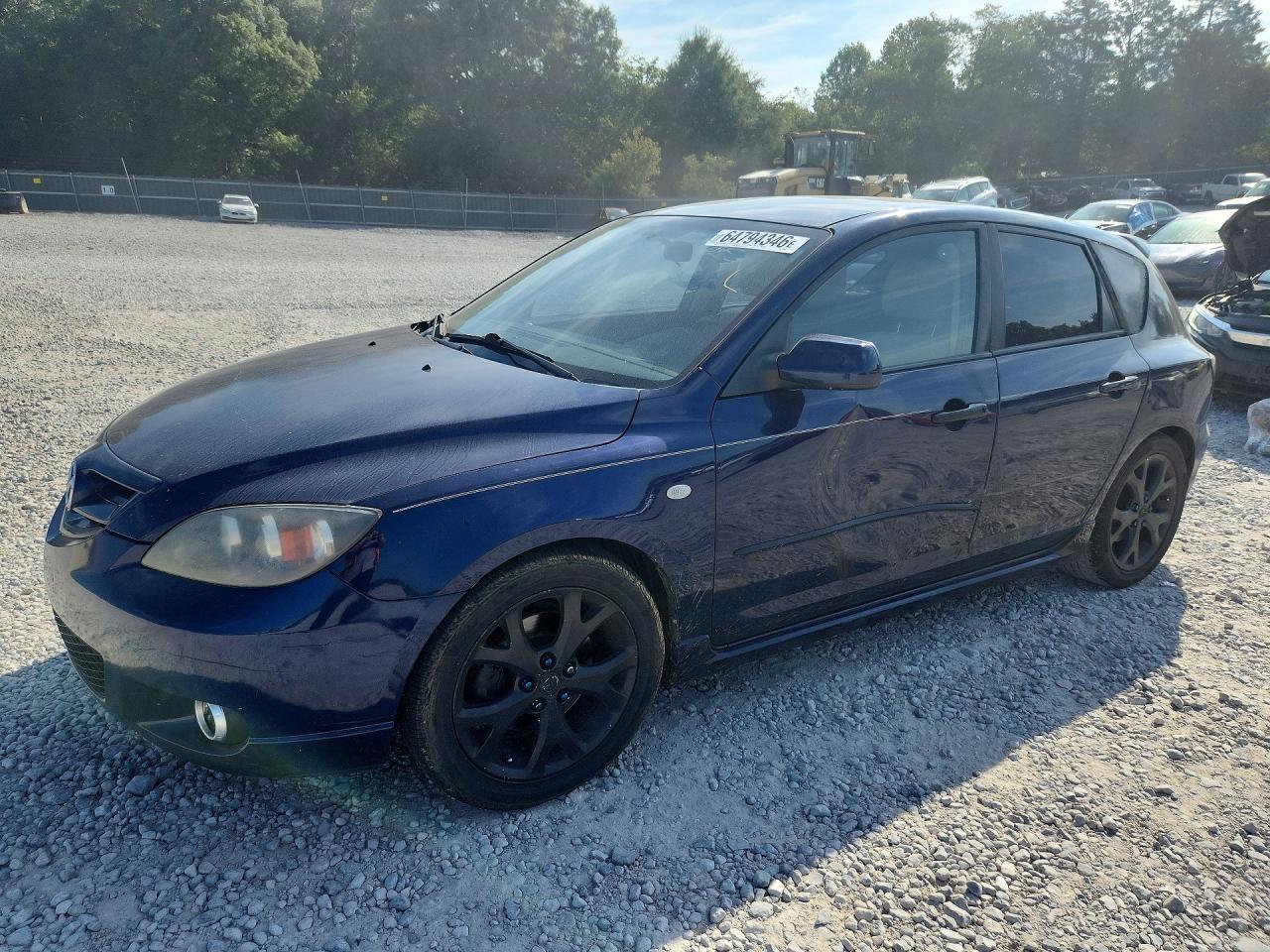 2008 Mazda 3 Hatchback Синий vin: JM1BK344481132895