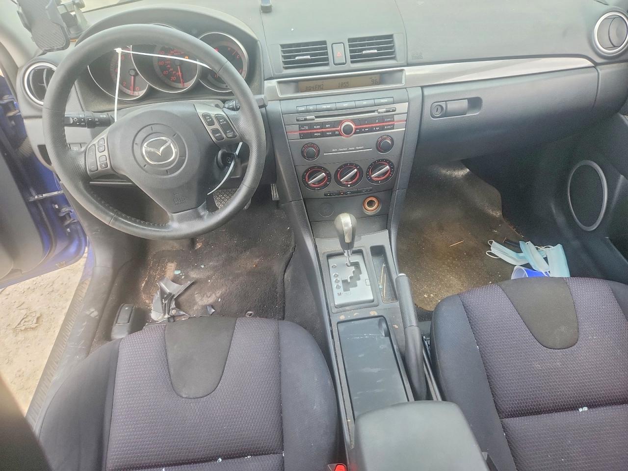 2008 Mazda 3 Hatchback Blue vin: JM1BK344481844095