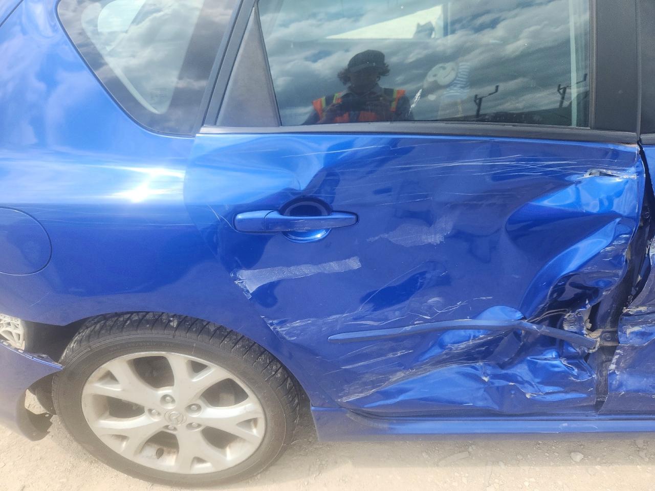2008 Mazda 3 Hatchback Blue vin: JM1BK344481844095