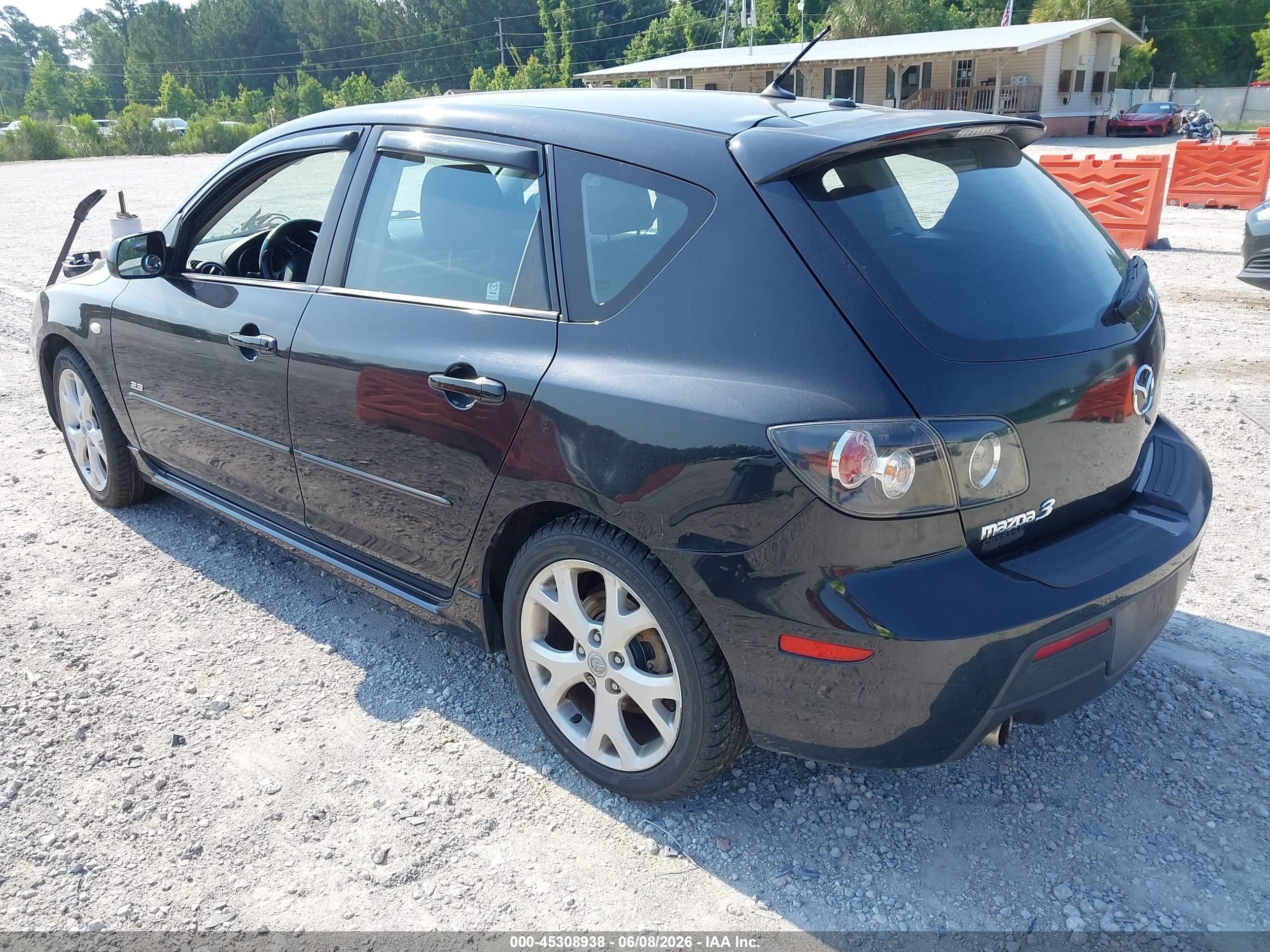 2009 Mazda Mazda3 S Touring Black vin: JM1BK344591229279
