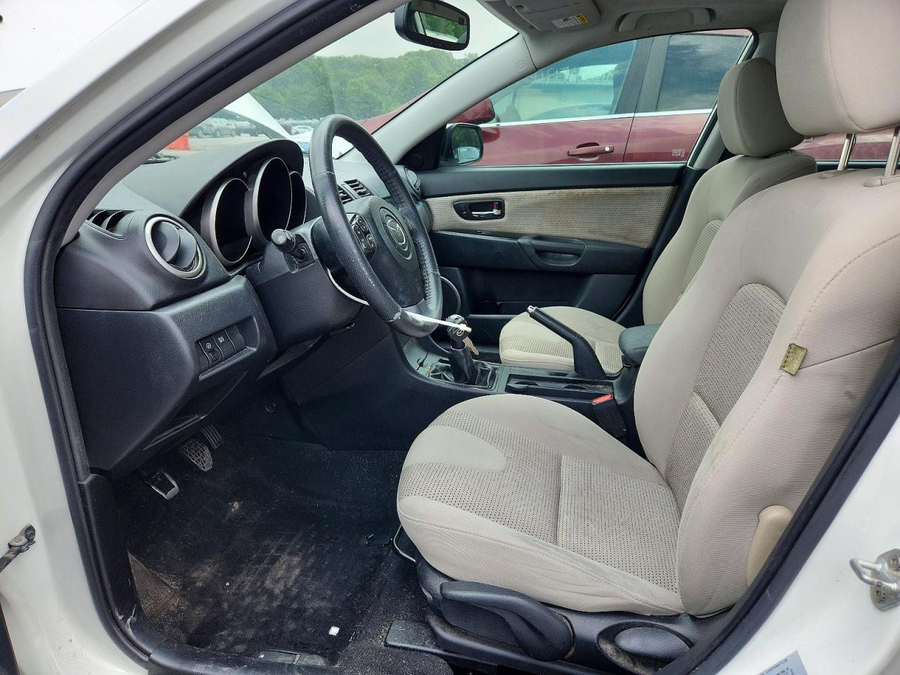 2009 Mazda 3 S White vin: JM1BK344591245305