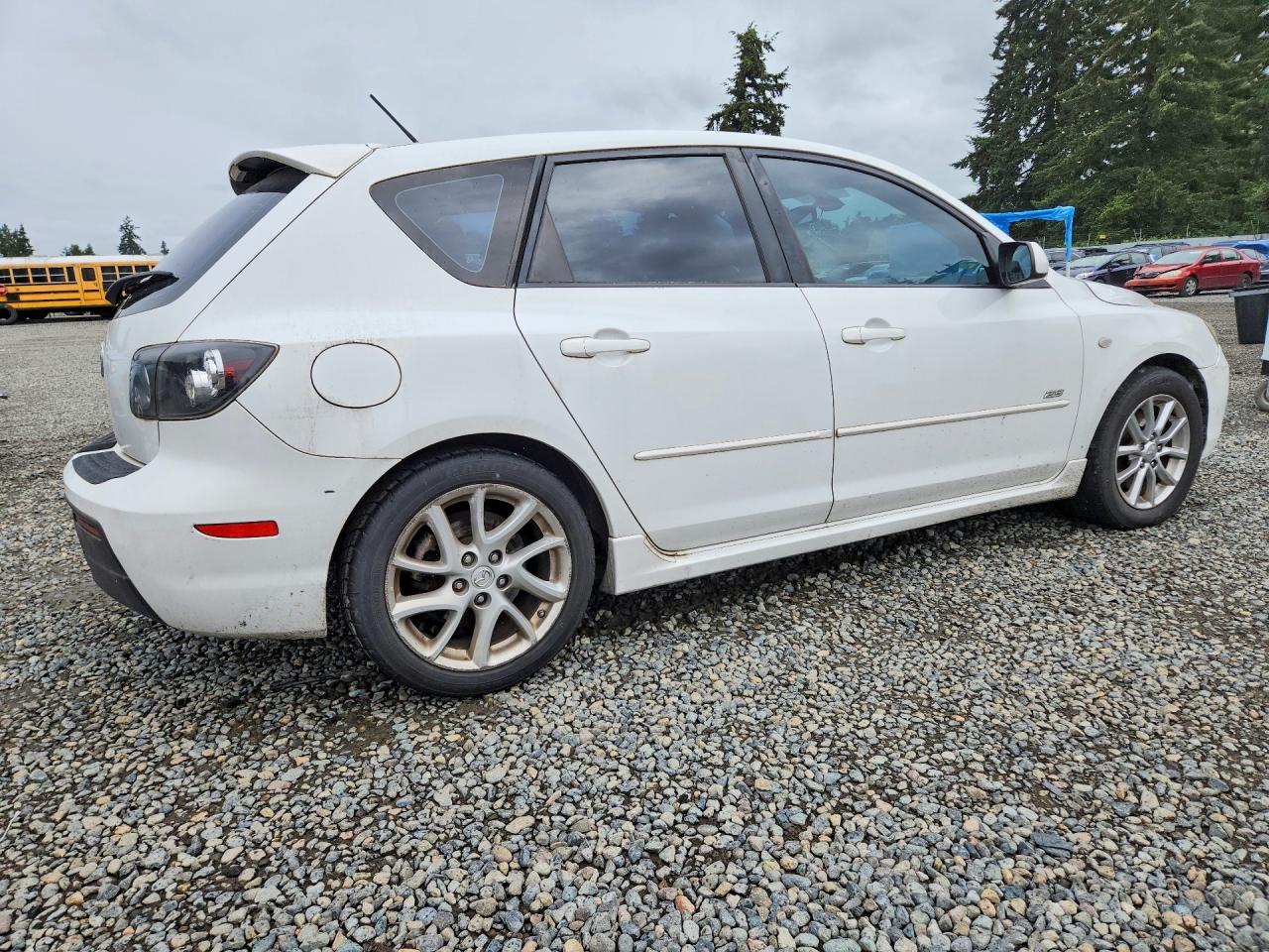 2009 Mazda 3 S White vin: JM1BK344591250486