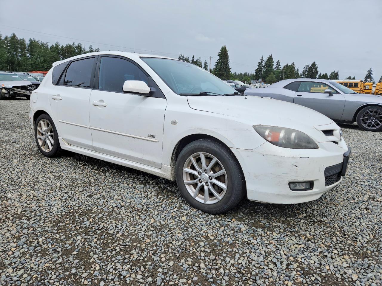 2009 Mazda 3 S White vin: JM1BK344591250486