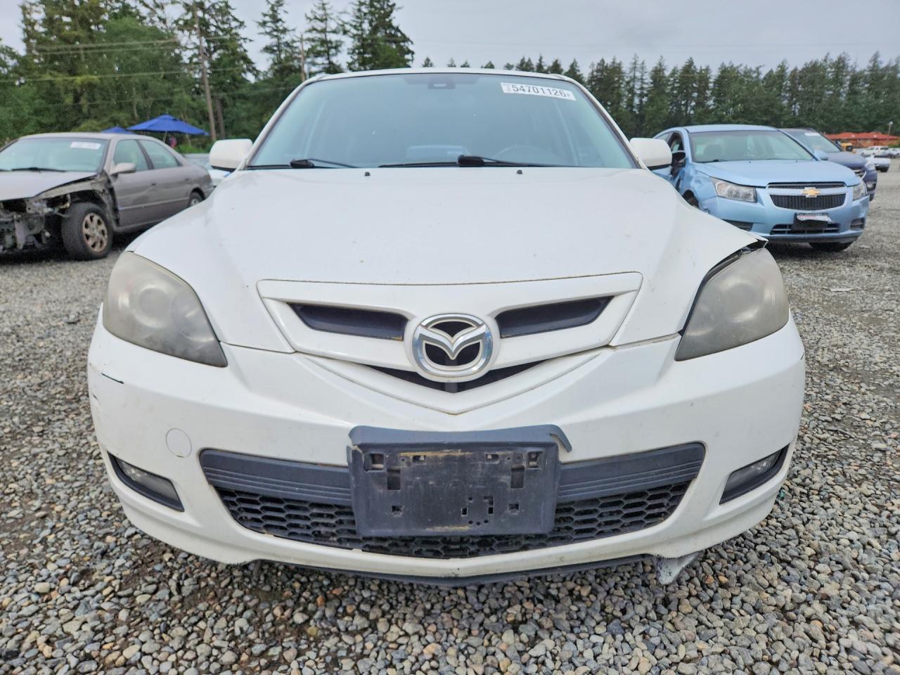 2009 Mazda 3 S White vin: JM1BK344591250486