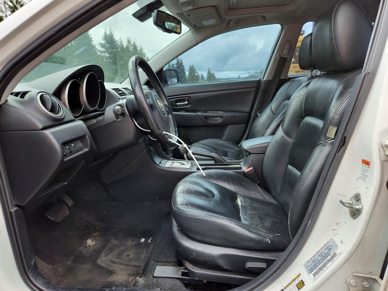 2009 Mazda 3 S White vin: JM1BK344591250486