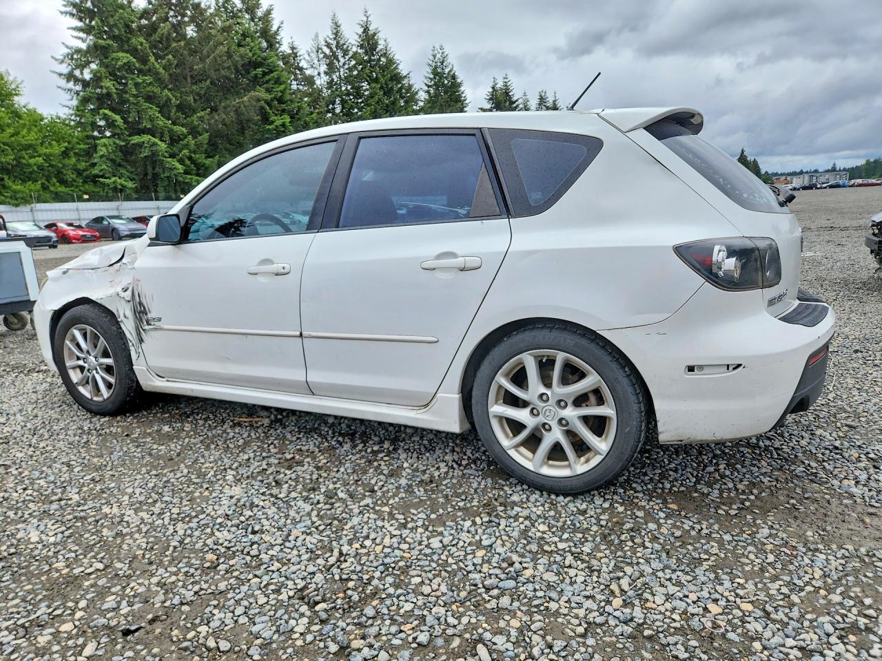 2009 Mazda 3 S White vin: JM1BK344591250486