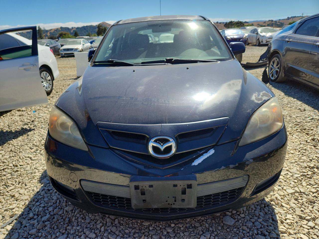 2007 Mazda 3 Hatchback Black vin: JM1BK344671772704