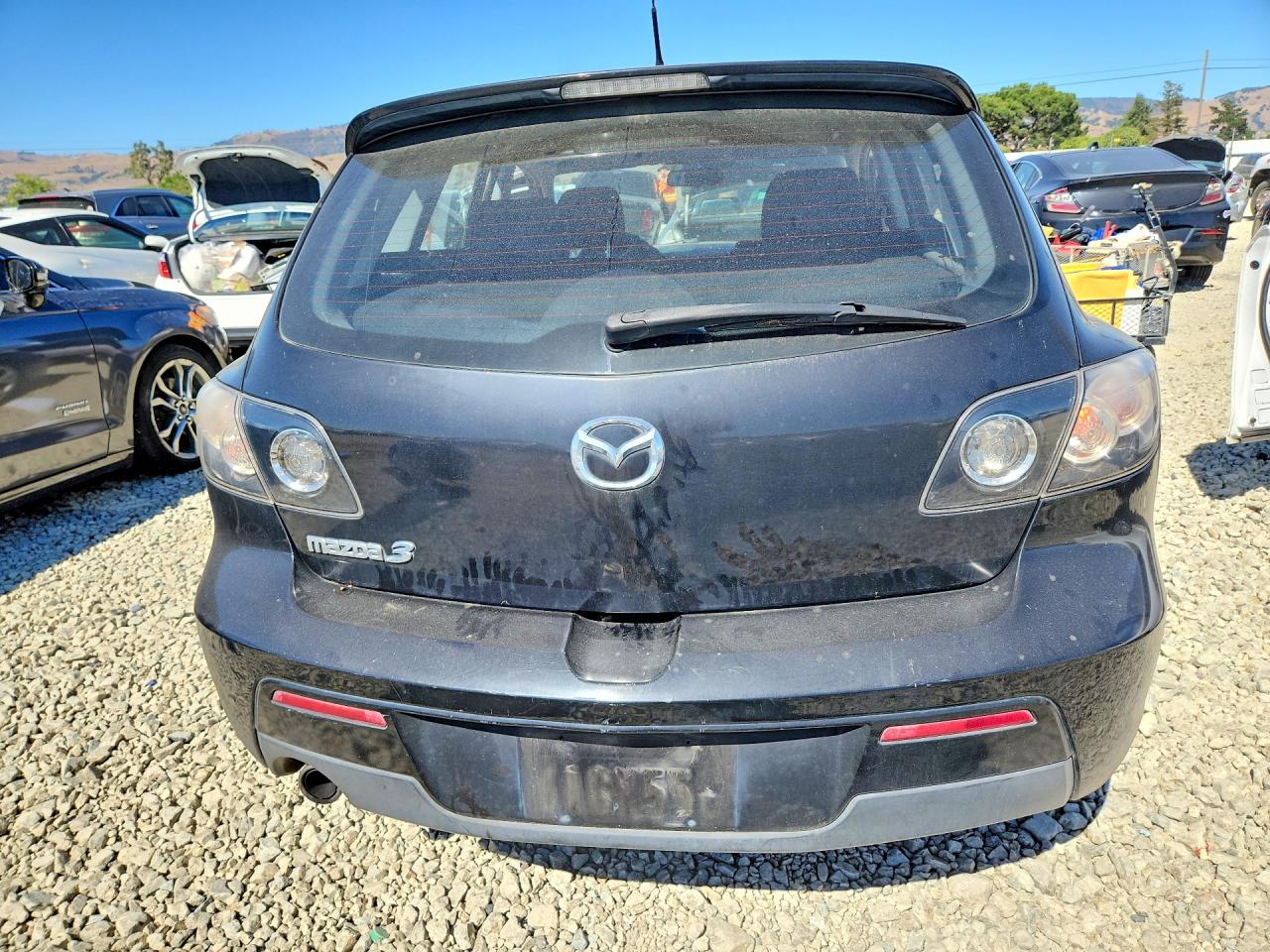 2007 Mazda 3 Hatchback Black vin: JM1BK344671772704