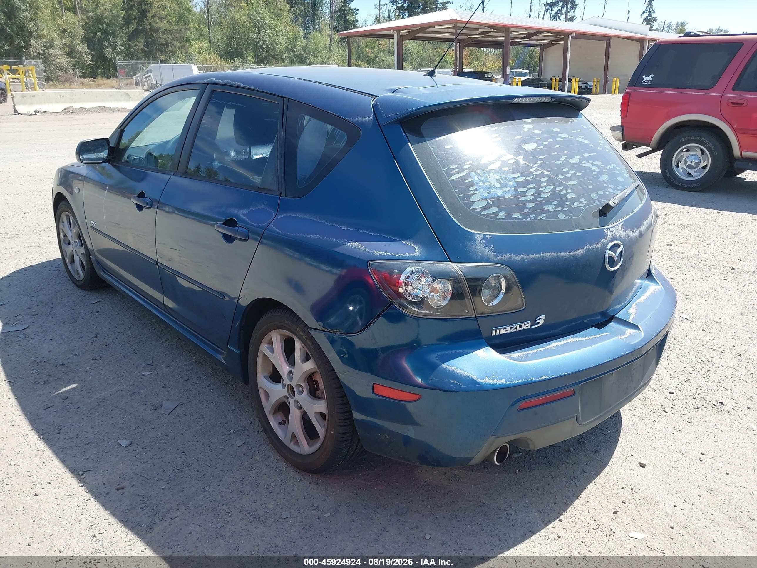 2008 Mazda Mazda3 S Grand Touring Dark Blue vin: JM1BK344681823054